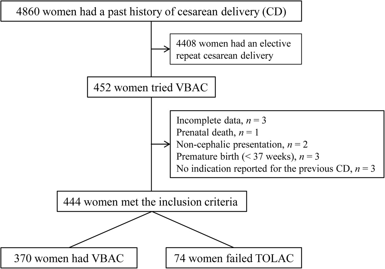 Prediction Of Vaginal Birth After Cesarean Delivery In Chinese