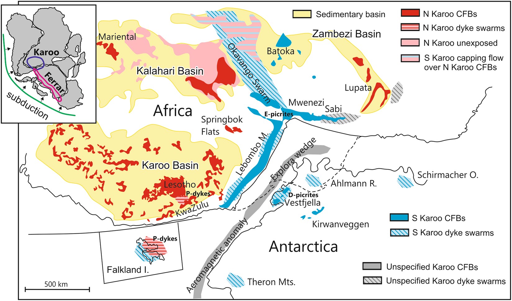 The age and palaeomagnetism of Jurassic dykes, western Dronning Maud Land:  implications for Gondwana breakup