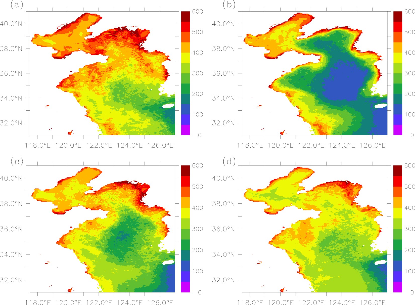 Spatial and temporal variations of particulate organic carbon in the  Yellow-Bohai Sea over 2002–2016 | Scientific Reports