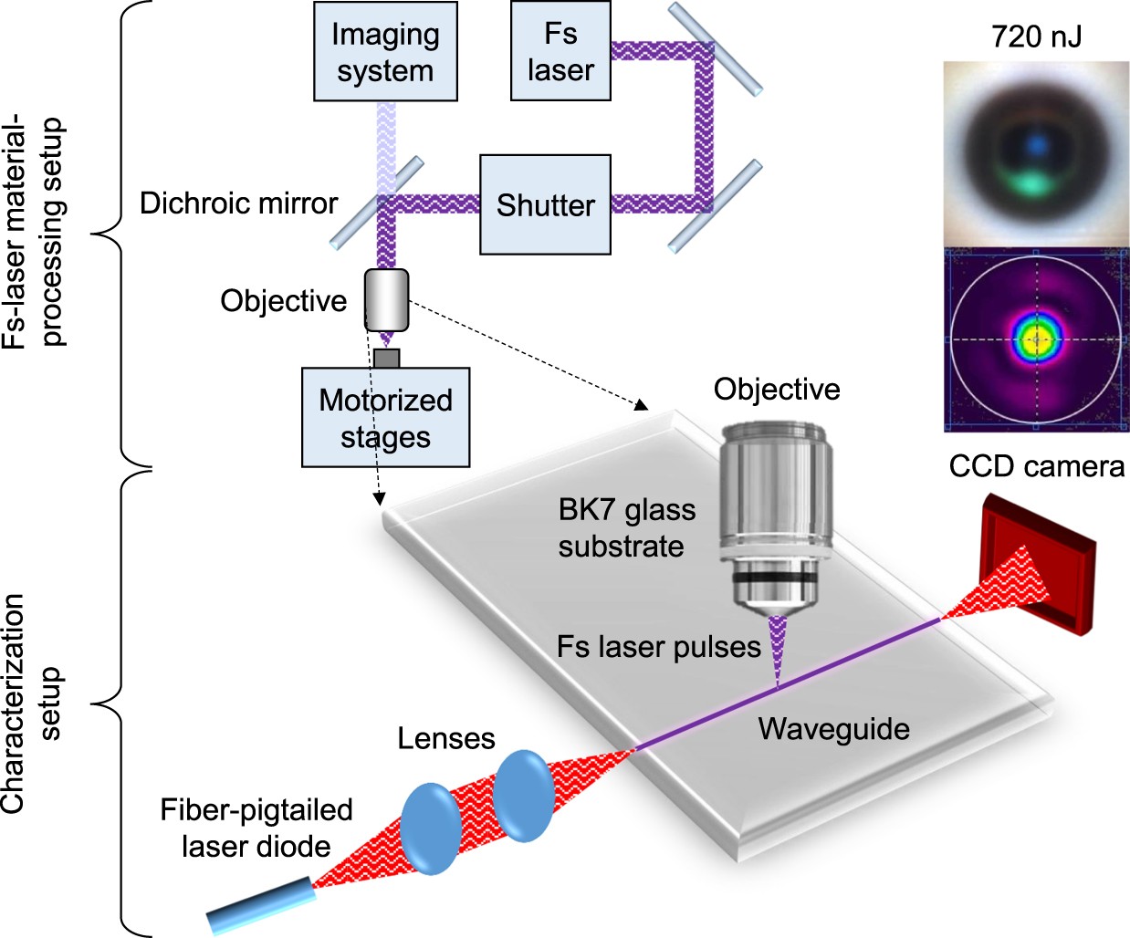 Femtosecond-laser-written Microstructured Waveguides in BK7 Glass |  Scientific Reports