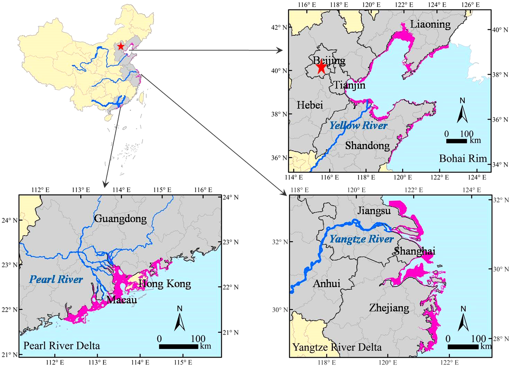 Losses of natural coastal wetlands by land conversion and ecological  degradation in the urbanizing Chinese coast | Scientific Reports