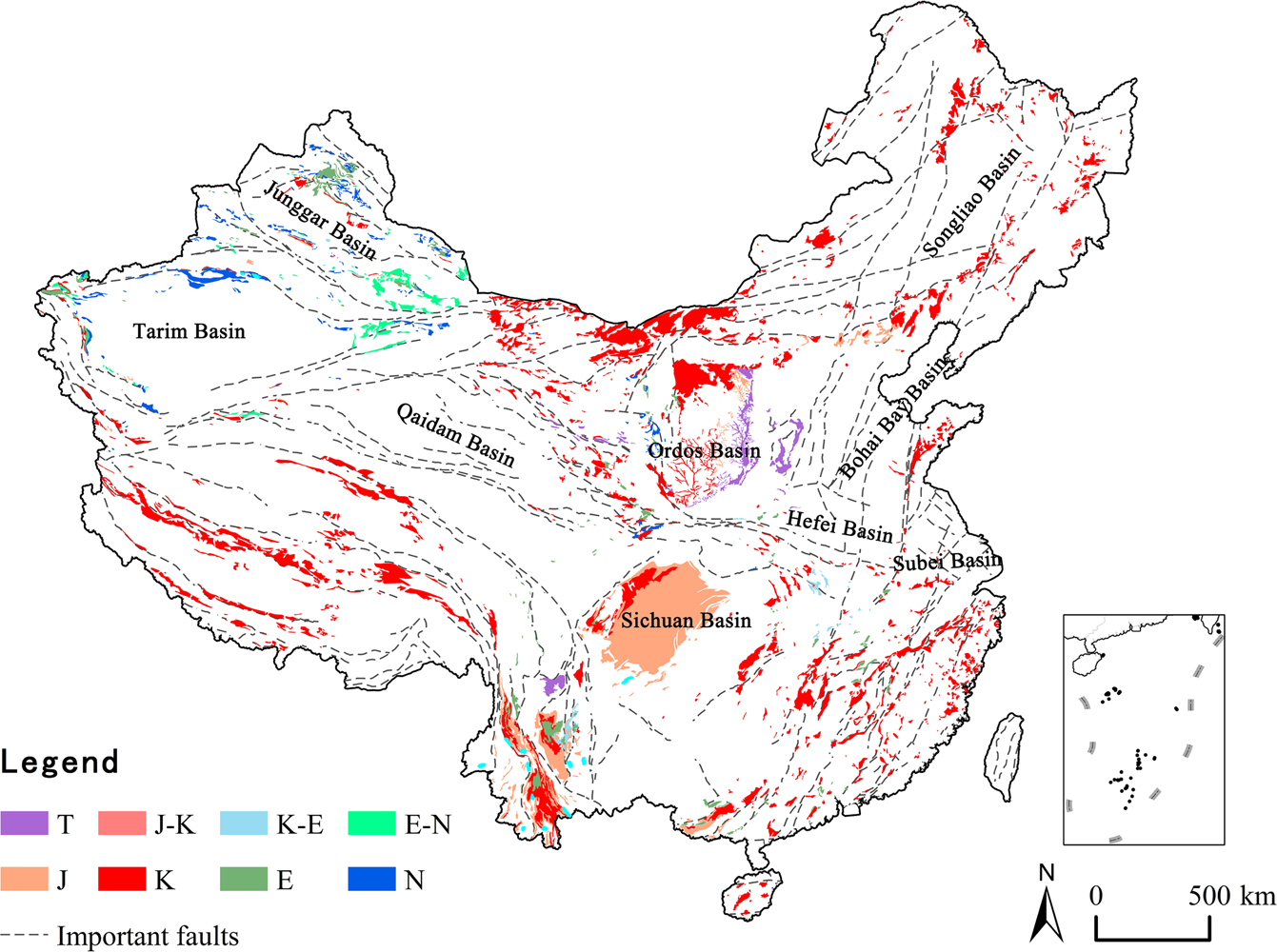 junggar basin map