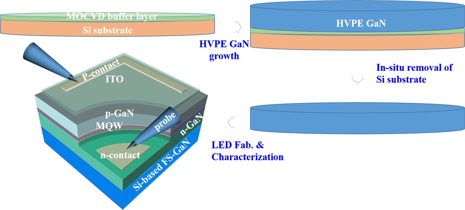 Significant improvement of reverse leakage current characteristics of  Si-based homoepitaxial InGaN/GaN blue light emitting diodes | Scientific  Reports