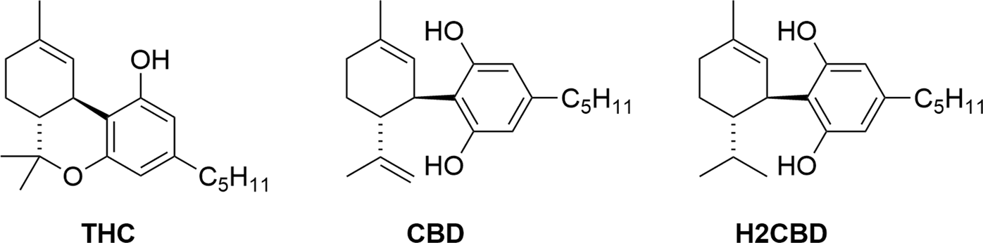 Risultati immagini per 8,9-Dihydrocannabidiol (H2CBD)