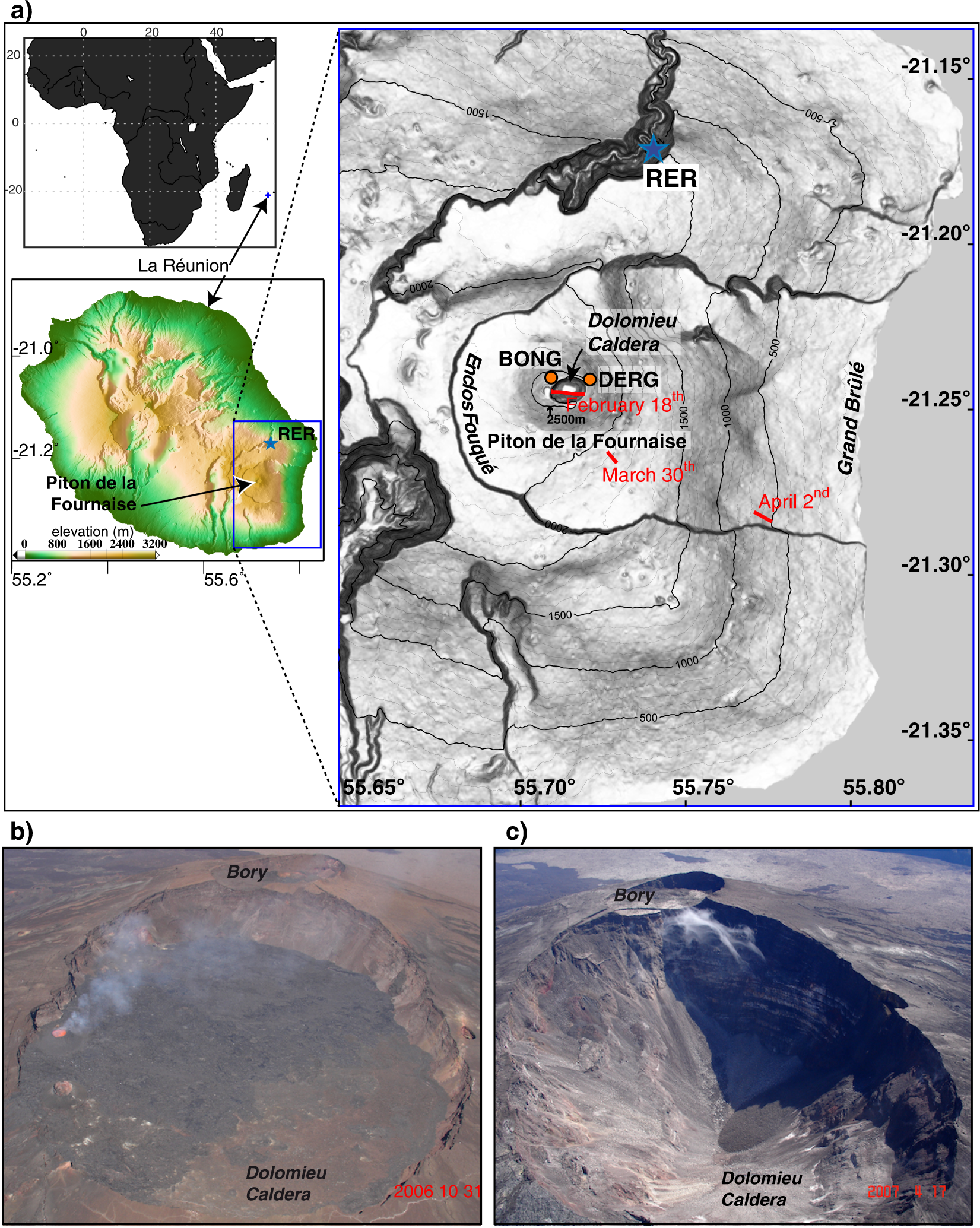 Very- and ultra-long-period seismic signals prior to and during caldera  formation on La Réunion Island | Scientific Reports