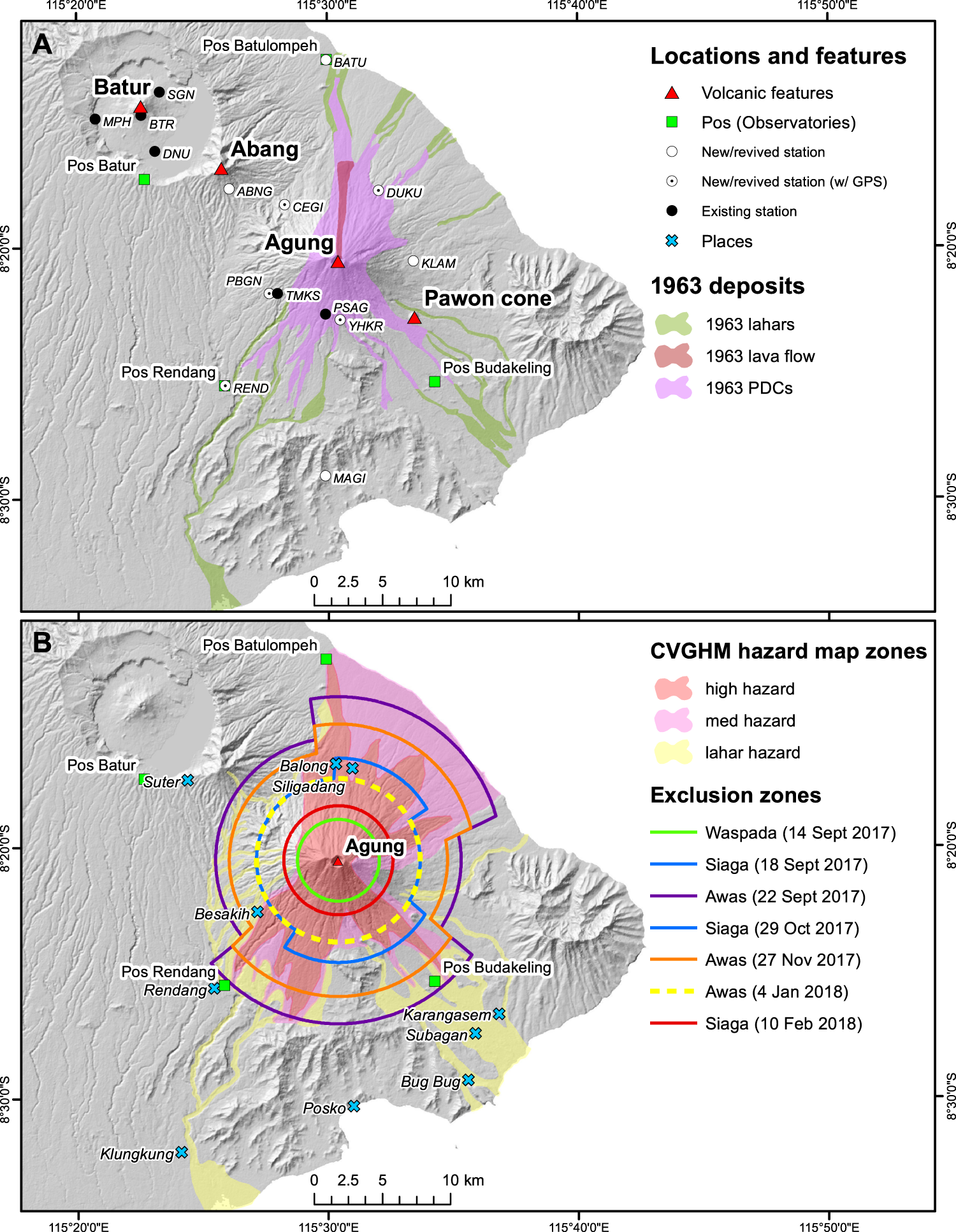 The 2017–19 activity at Mount Agung in Bali (Indonesia): Intense unrest,  monitoring, crisis response, evacuation, and eruption | Scientific Reports