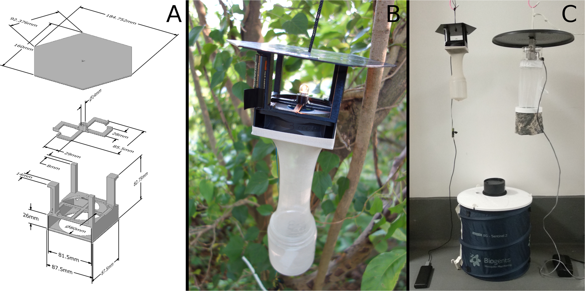 Field testing of a lightweight, inexpensive, and customisable 3D-printed mosquito light trap in the UK Scientific Reports