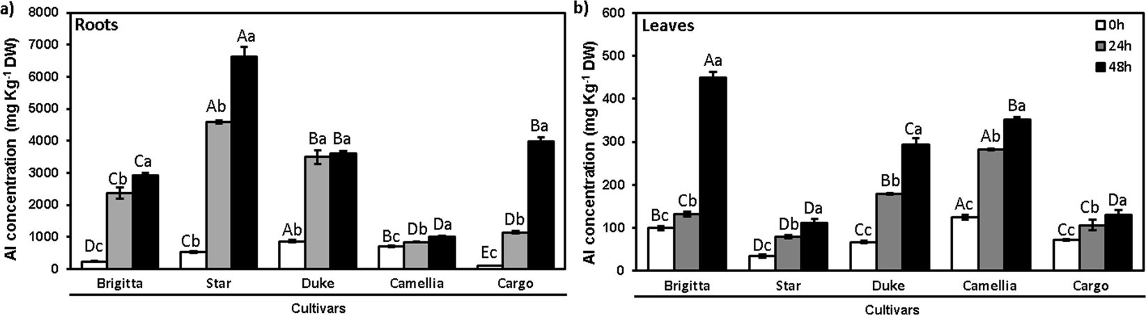 Aluminum Stress Differentially Affects Physiological Performance