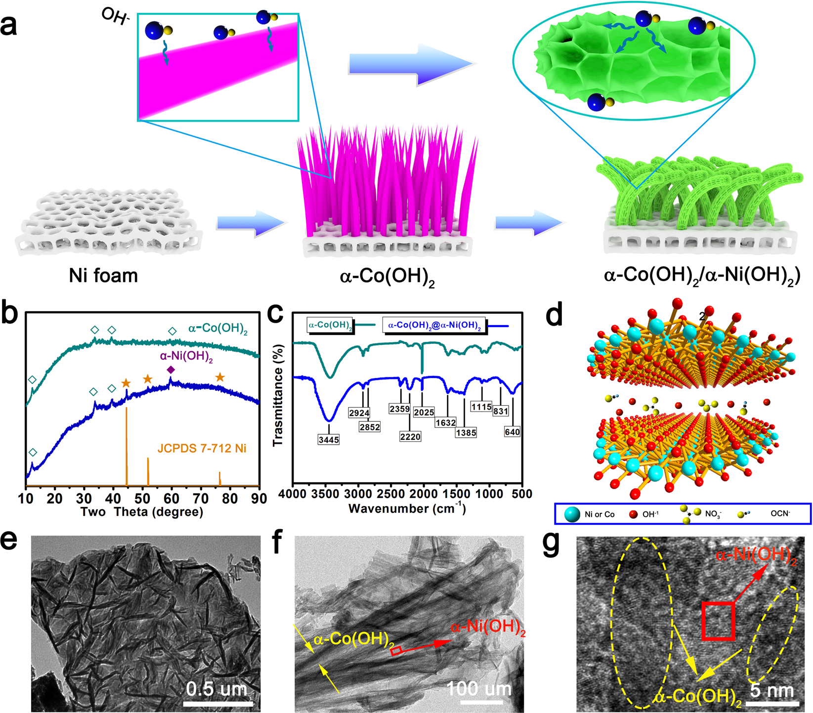 Heterojunction α-Co(OH)2/α-Ni(OH)2 nanorods arrays on Ni foam with high  utilization rate and excellent structure stability for high-performance  supercapacitor | Scientific Reports