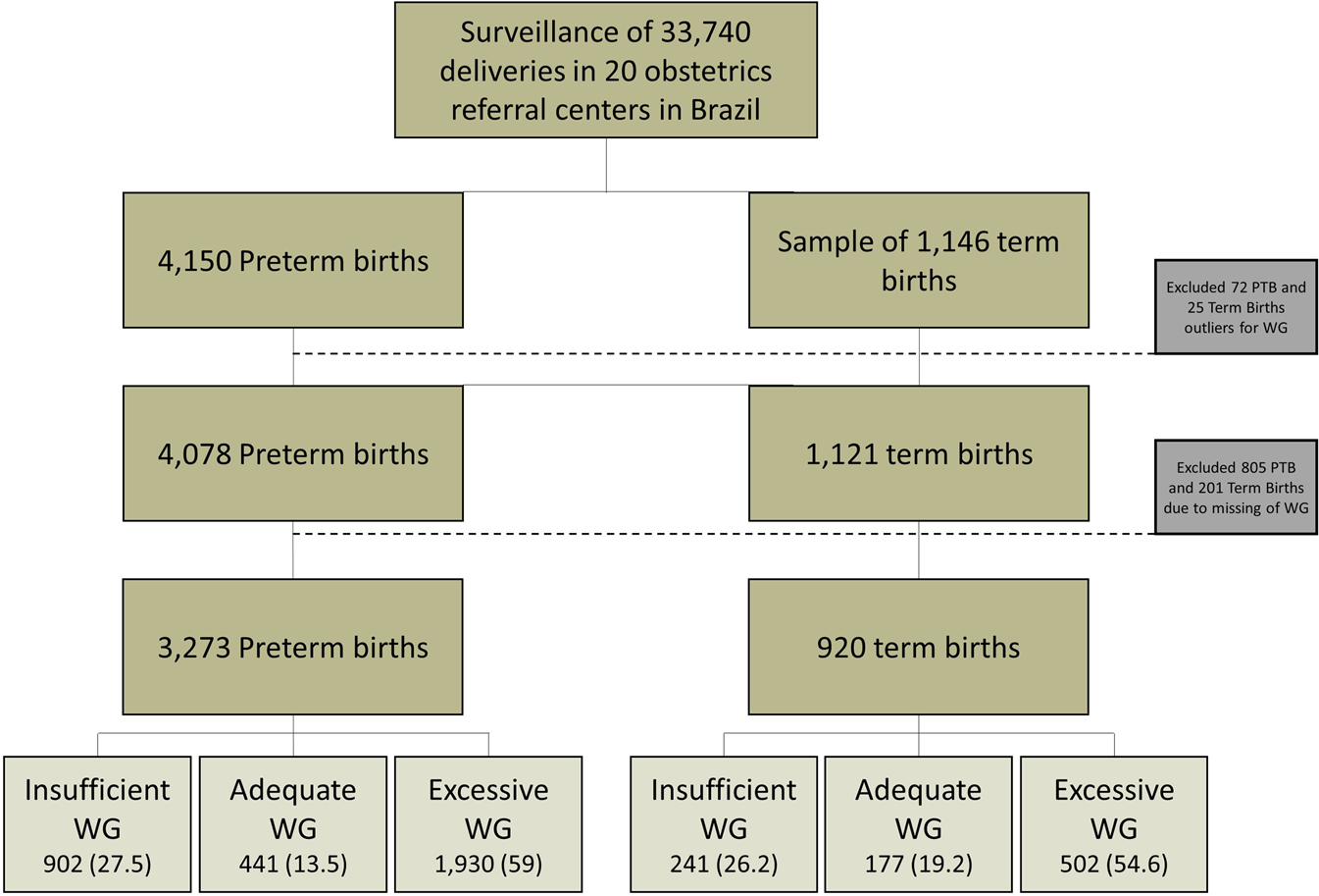 Role Of Body Mass Index And Gestational Weight Gain On Preterm