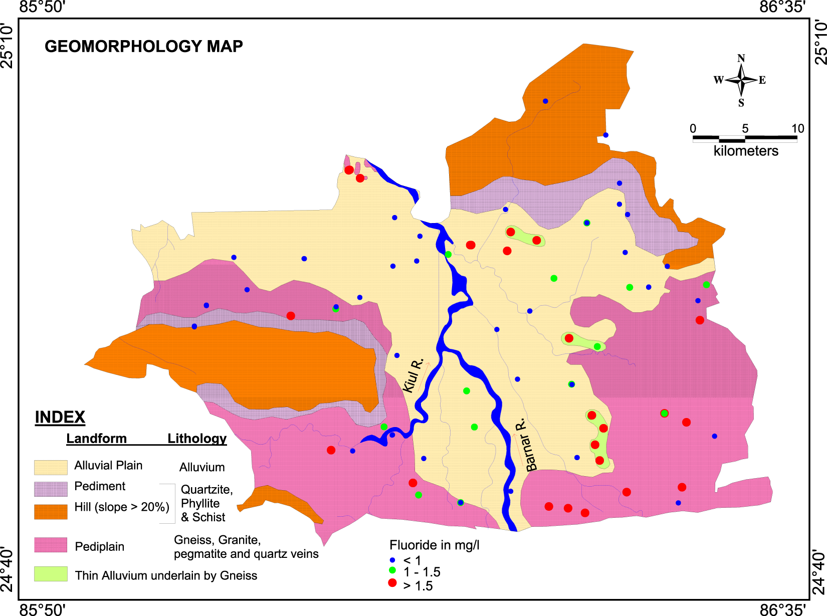 Medical Geological Assessment Of Fluoride Contaminated Groundwater In Parts Of Indo Gangetic Alluvial Plains Scientific Reports