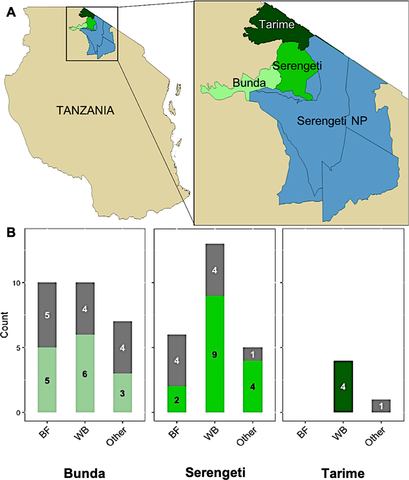 Microbial Diversity in Bushmeat Samples Recovered from the Serengeti  Ecosystem in Tanzania | Scientific Reports