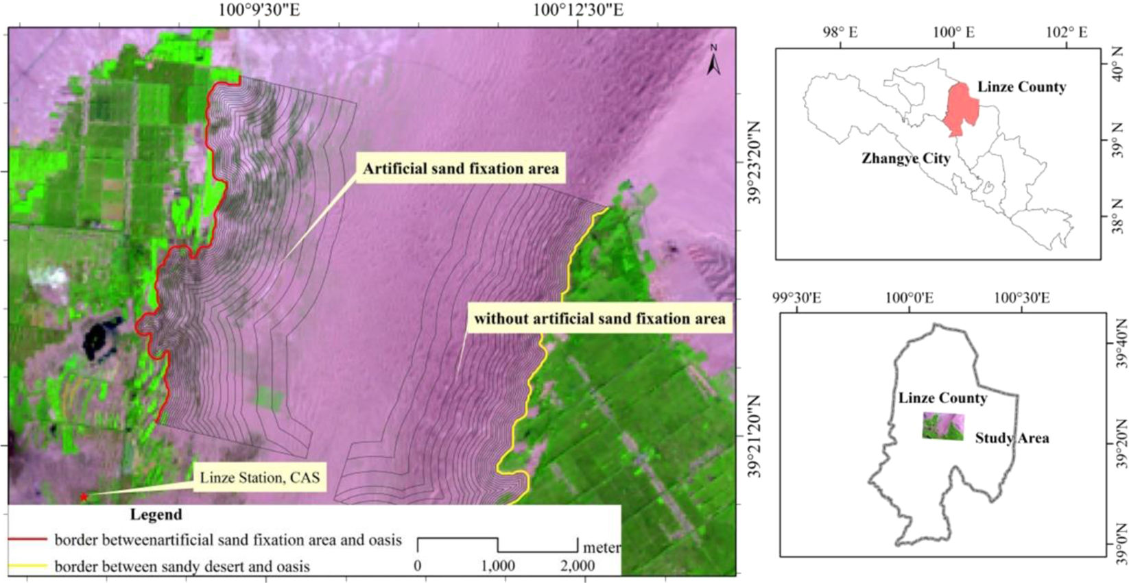 Width Identification Of Transition Zone Between Desert And Oasis Based On Ndvi And Tci Scientific Reports