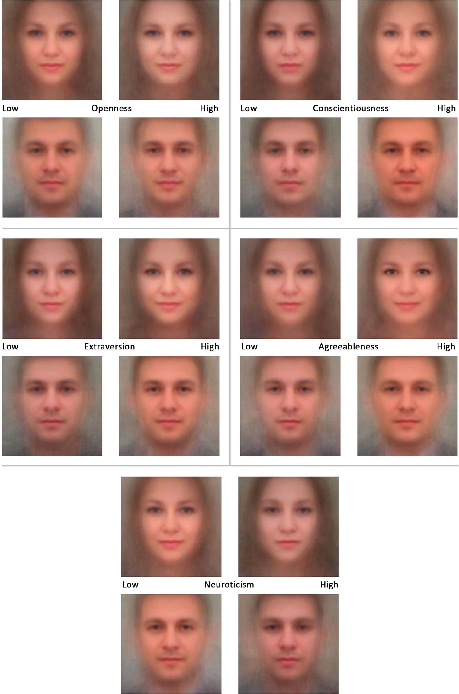 Assessing the Big Five personality traits using real-life static facial  images | Scientific Reports