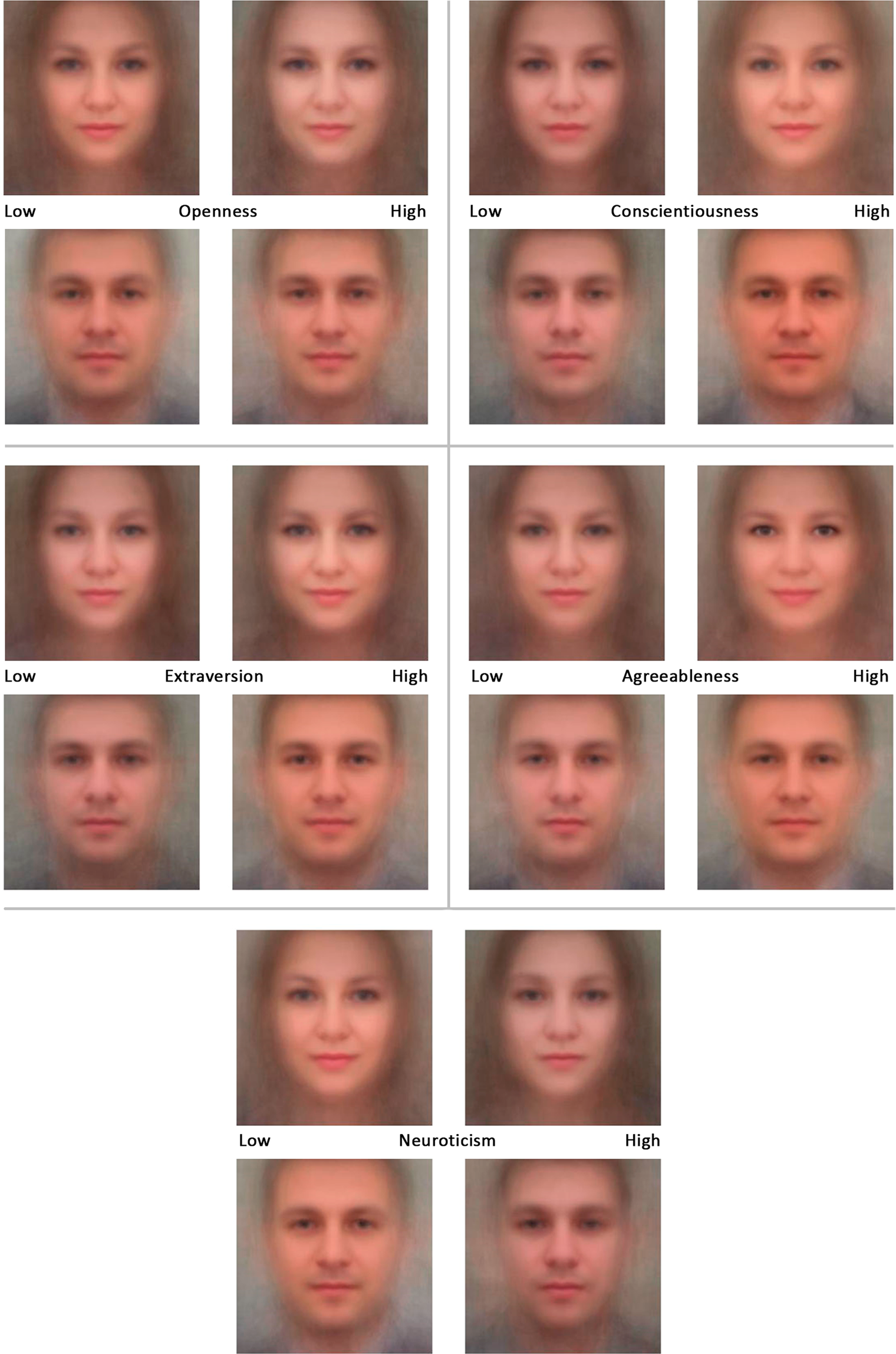 Assessing the Big Five personality traits using real-life static facial images Scientific Reports