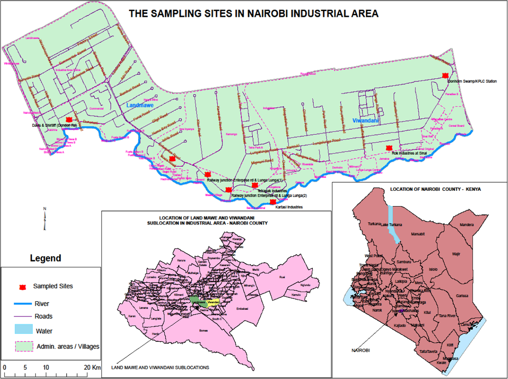 Southern Water Drainage Map Levels Of Heavy Metals In Wastewater And Soil Samples From Open Drainage  Channels In Nairobi, Kenya: Community Health Implication | Scientific  Reports