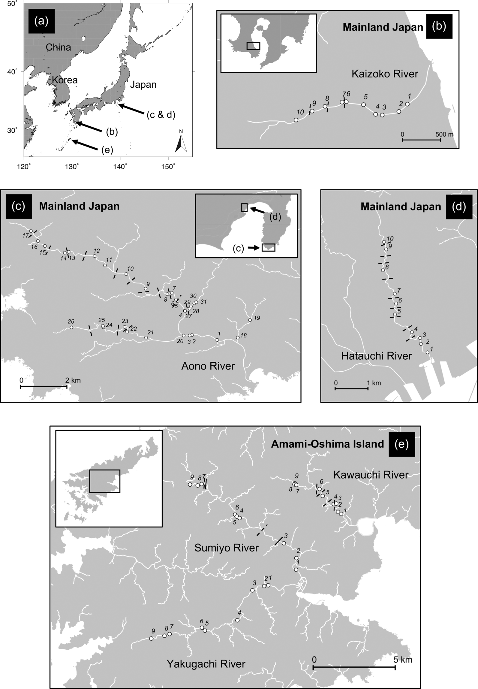 Anguillid Eels As A Surrogate Species For Conservation Of Freshwater Biodiversity In Japan Scientific Reports