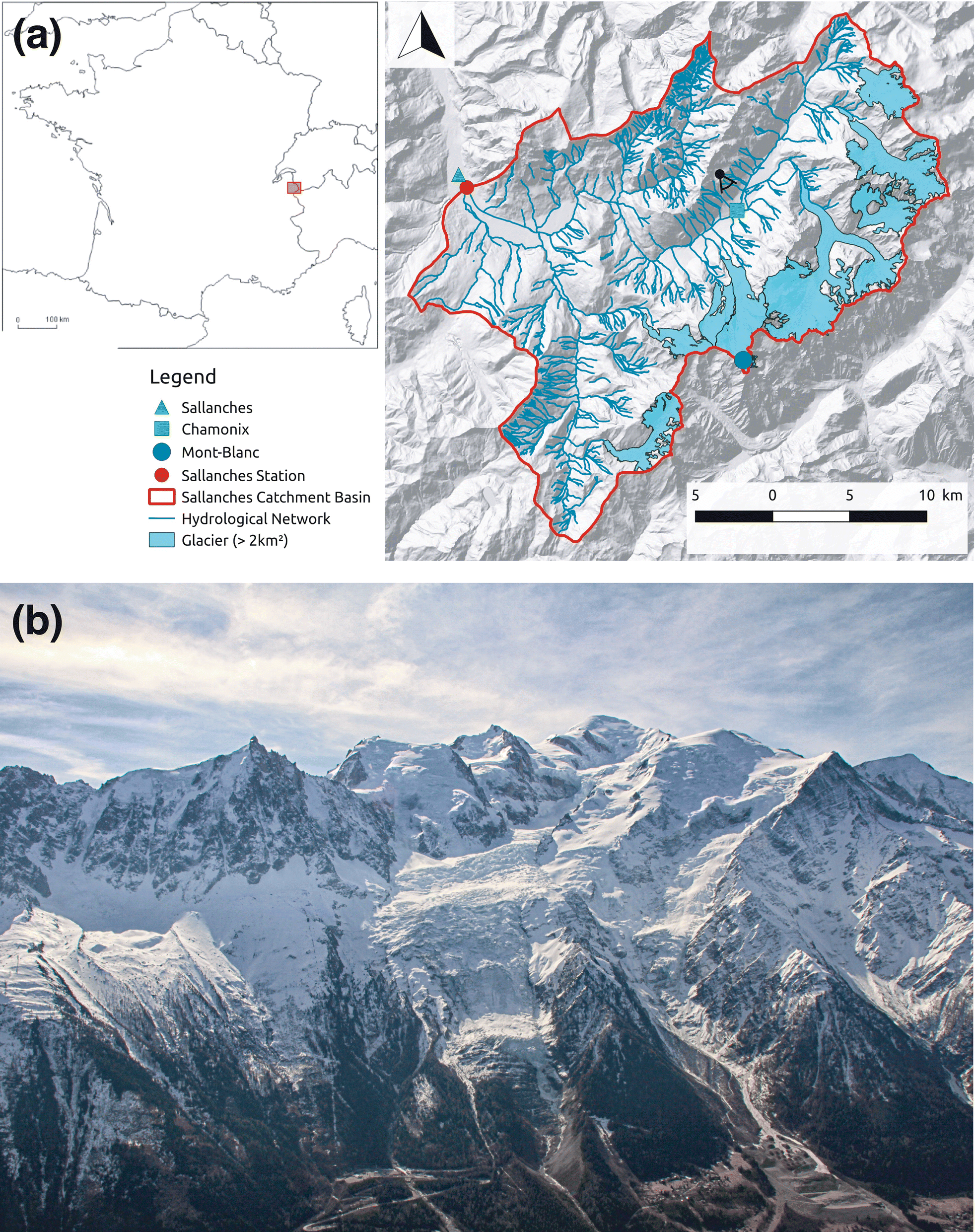 The impact of climate change and glacier mass loss on the hydrology in the  Mont-Blanc massif | Scientific Reports