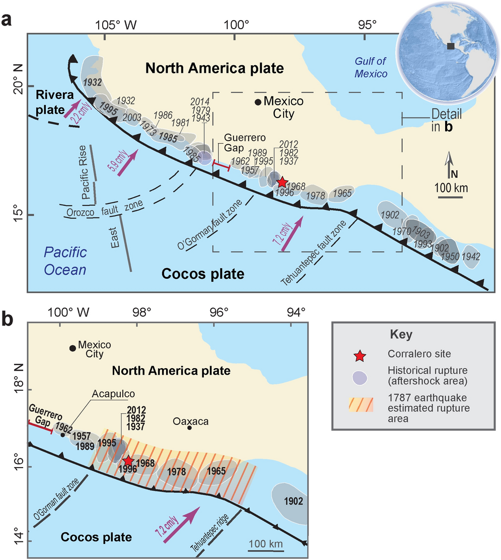 Sand deposits reveal great earthquakes and tsunamis at Mexican Pacific  Coast | Scientific Reports
