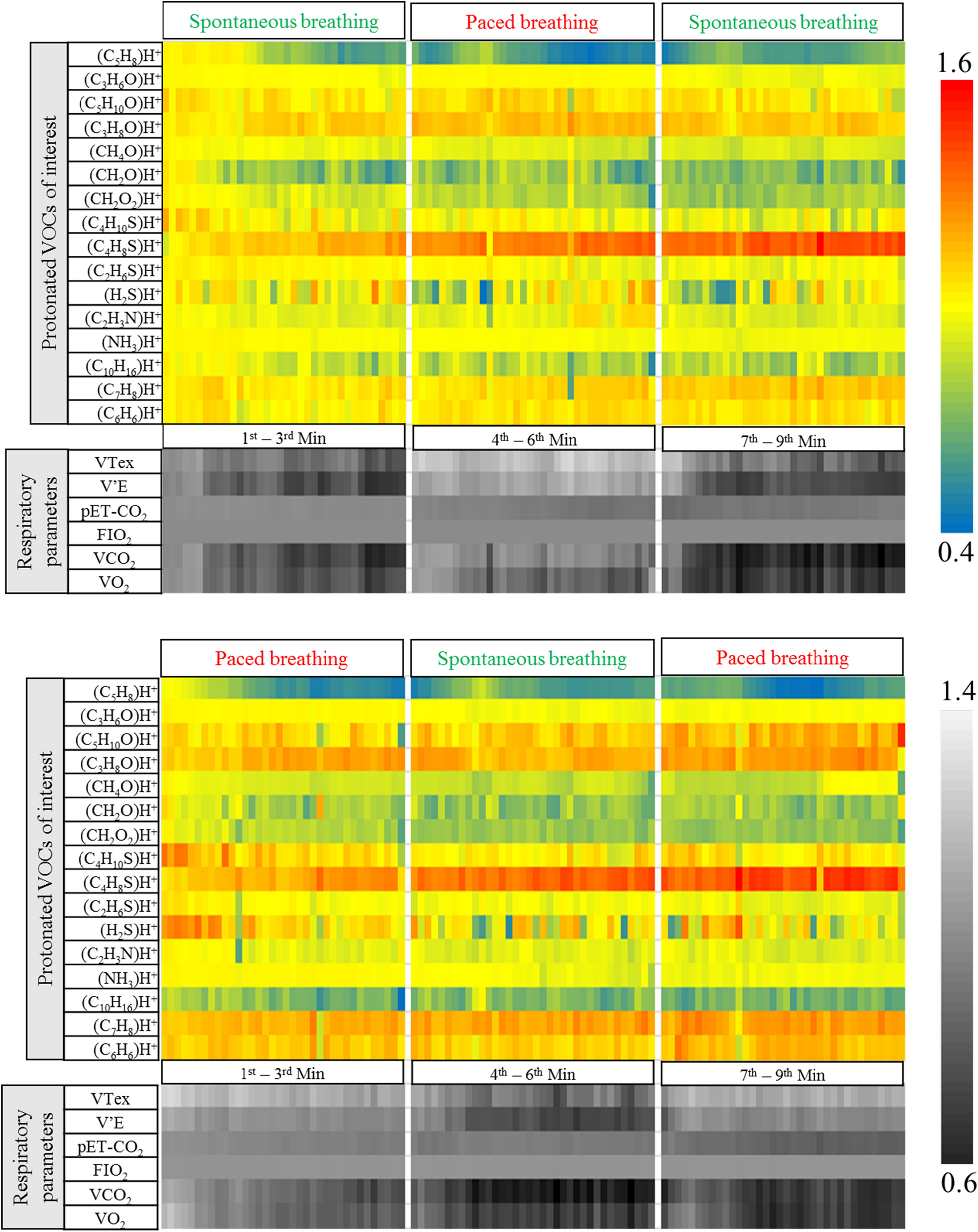 Exhaled Breath Compositions Under Varying Respiratory Rhythms Reflects Ventilatory Variations Translating Breathomics Towards Respiratory Medicine Scientific Reports