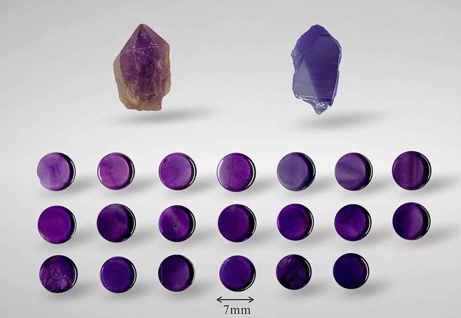 Study on the effect of heat treatment on amethyst color and the cause of  coloration | Scientific Reports