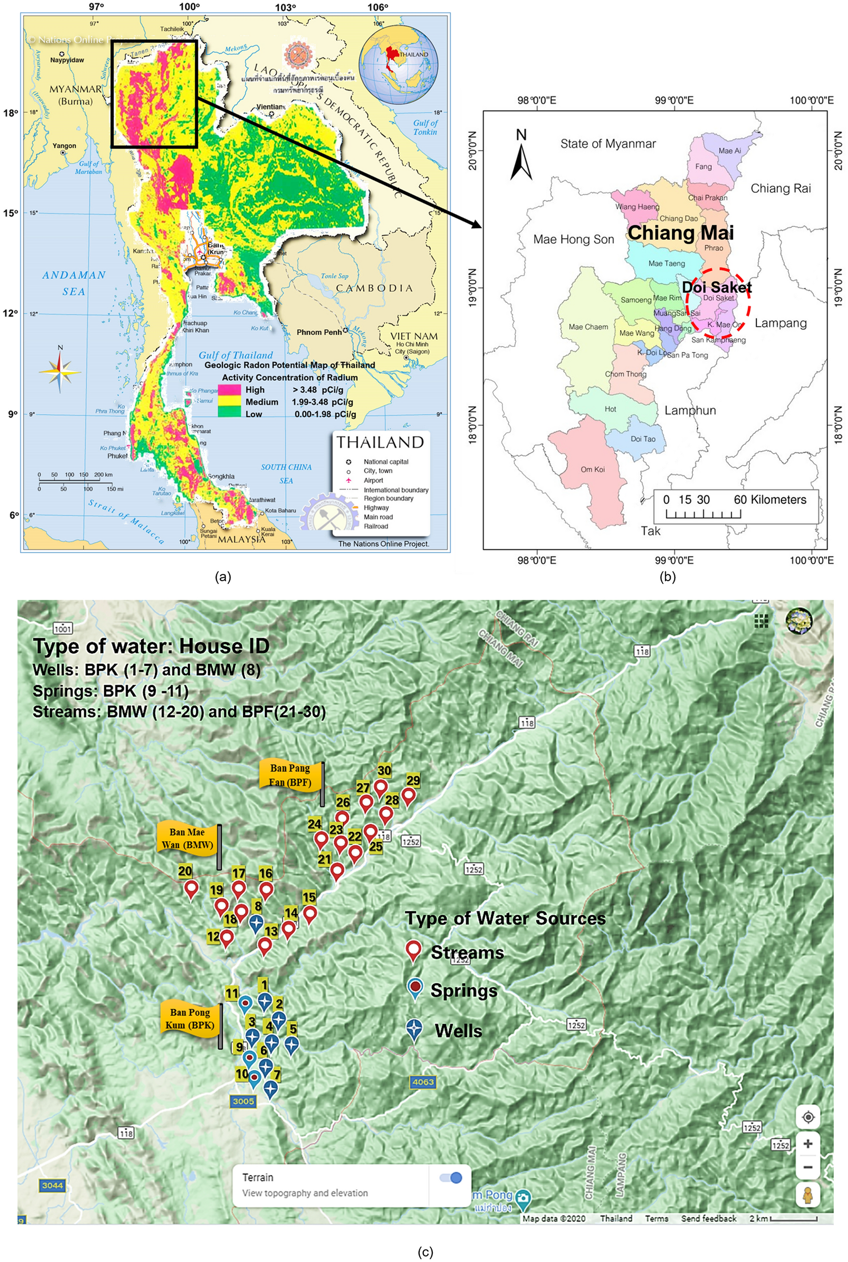 Identifying indoor radon sources in Pa Miang, Chiang Mai, Thailand |  Scientific Reports