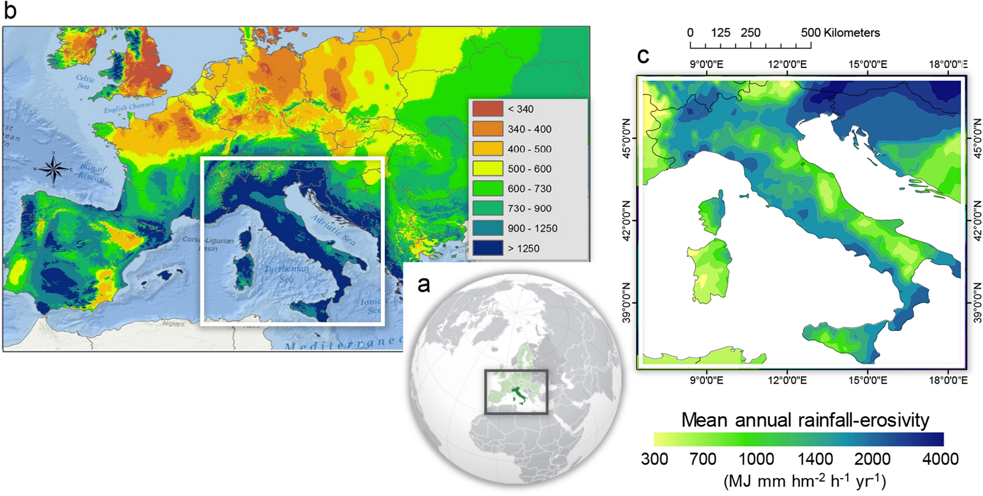 Fingerprint of climate change in precipitation aggressiveness across the  central Mediterranean (Italian) area | Scientific Reports