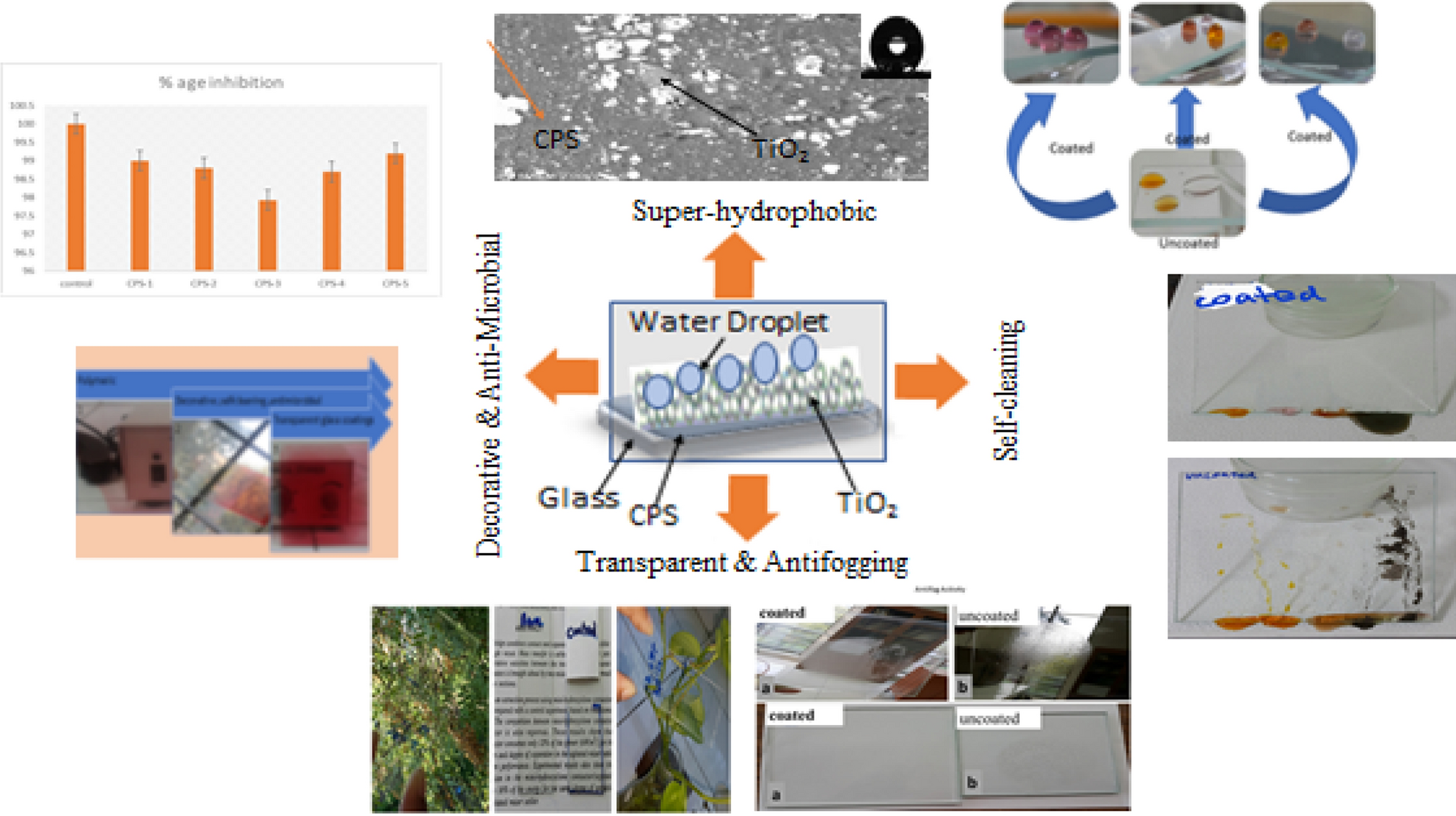 Ceracoat Ceramic self-cleaning coating: Hydrophilic vs/ Hydrophobic showed  on a window during rain 