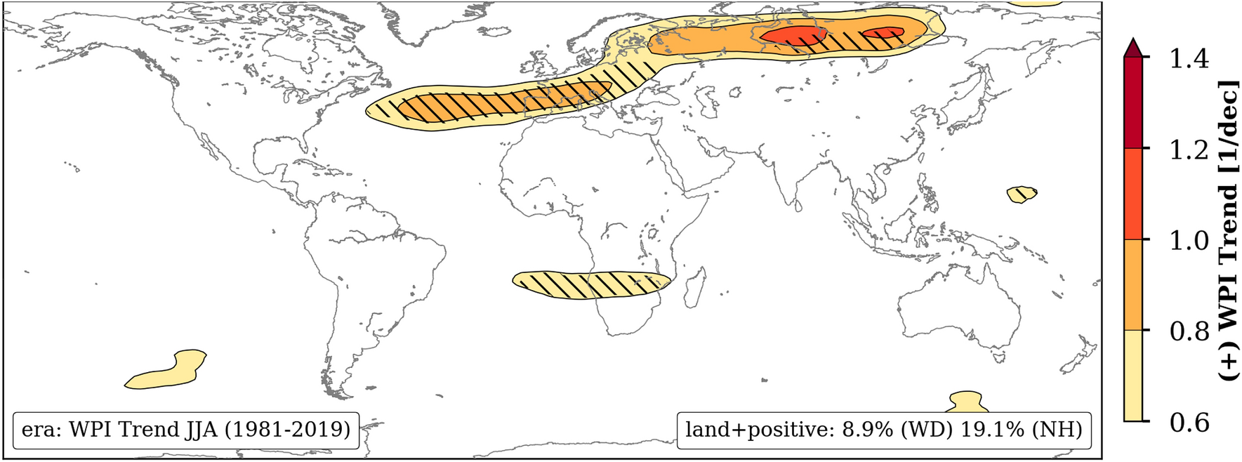 Atmosphere similarity patterns in boreal summer show an increase of  persistent weather conditions connected to hydro-climatic risks |  Scientific Reports