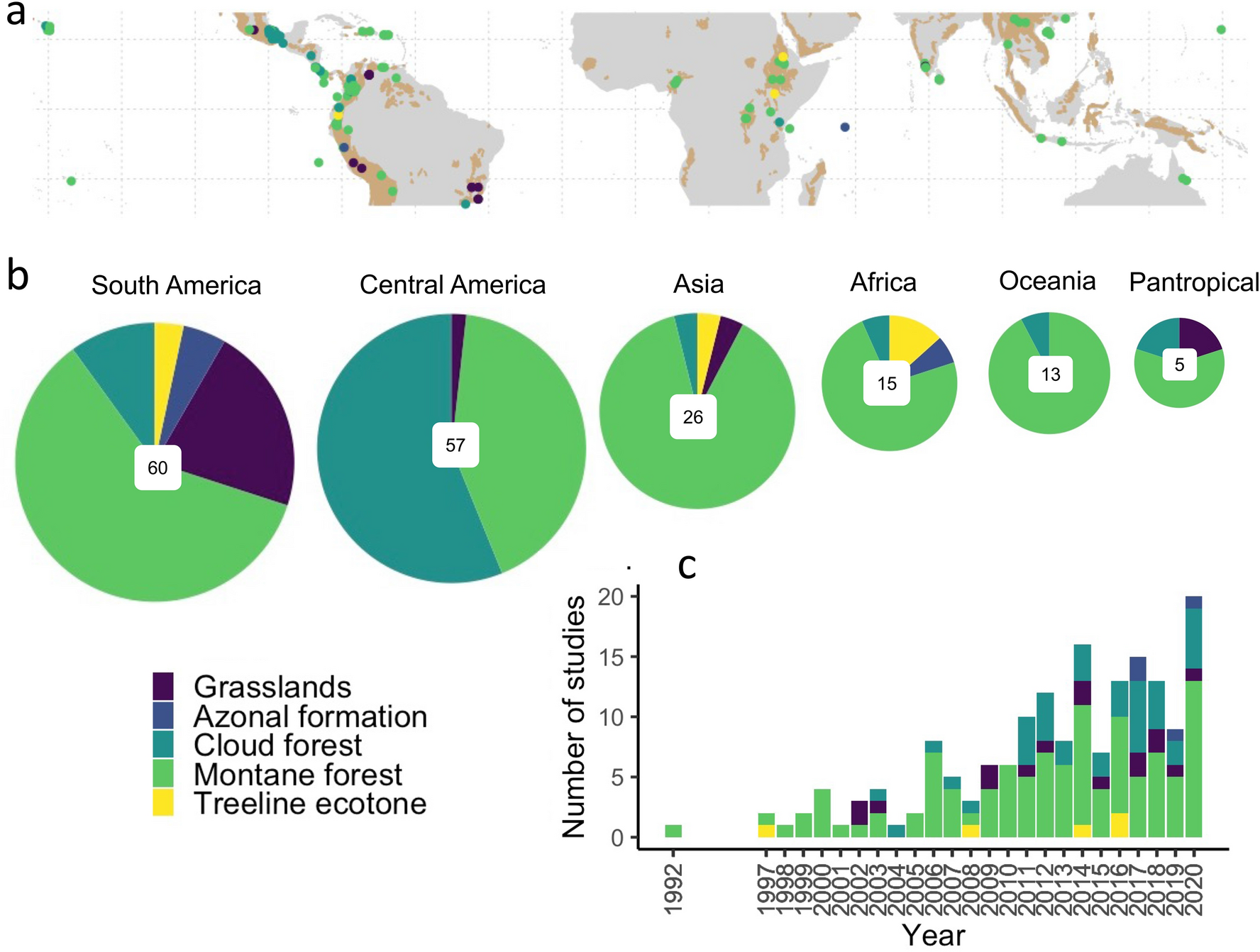 A synthesis and future research directions for tropical mountain ecosystem  restoration