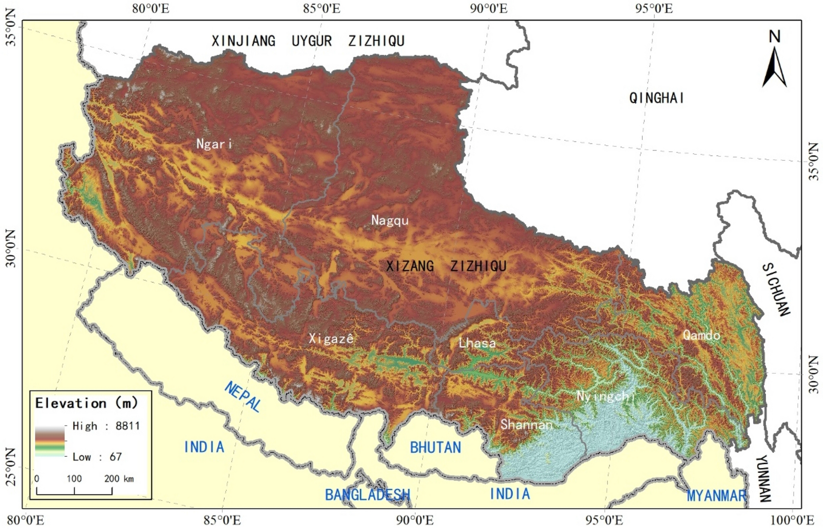 200 Km From My Location Effectiveness Of Protection Areas In Safeguarding Biodiversity And  Ecosystem Services In Tibet Autonomous Region | Scientific Reports