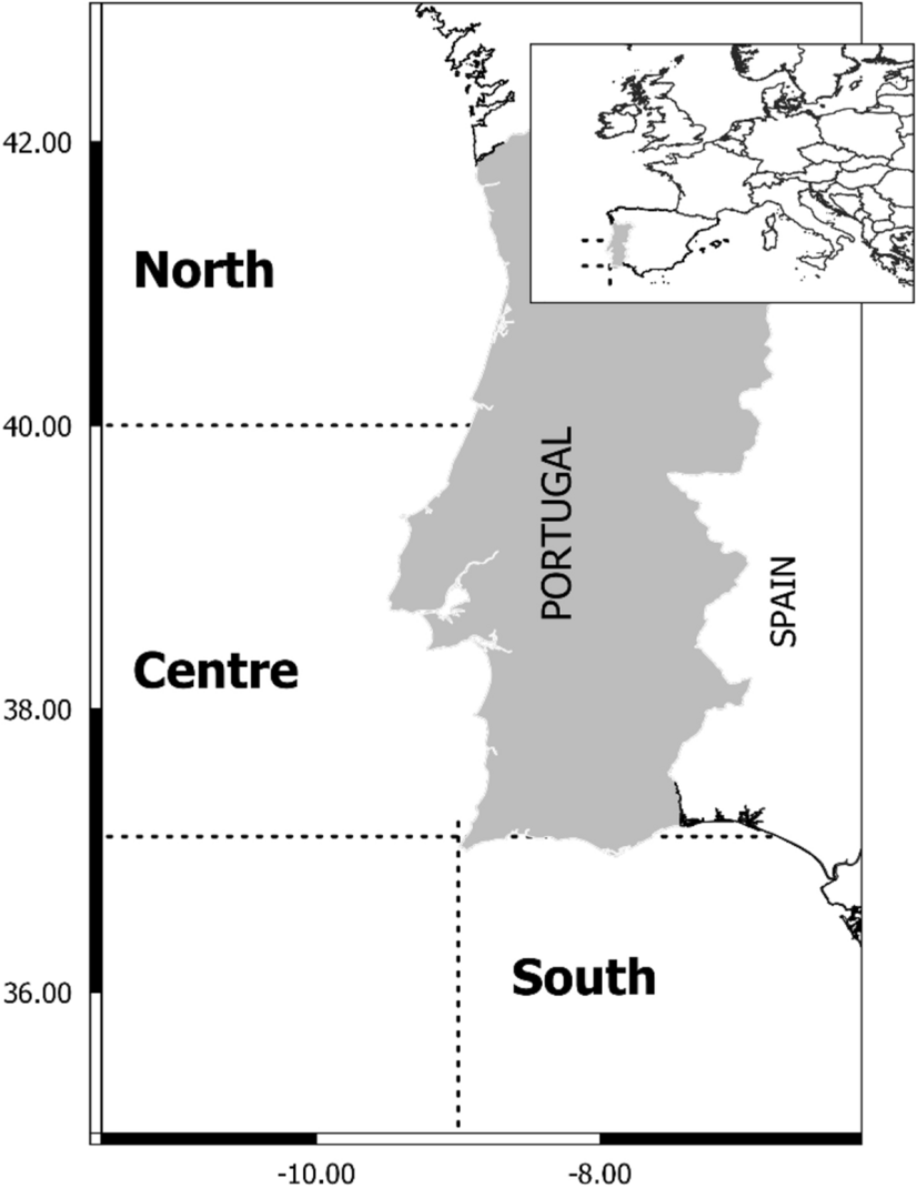 Sample Maps for Portugal (black-white)