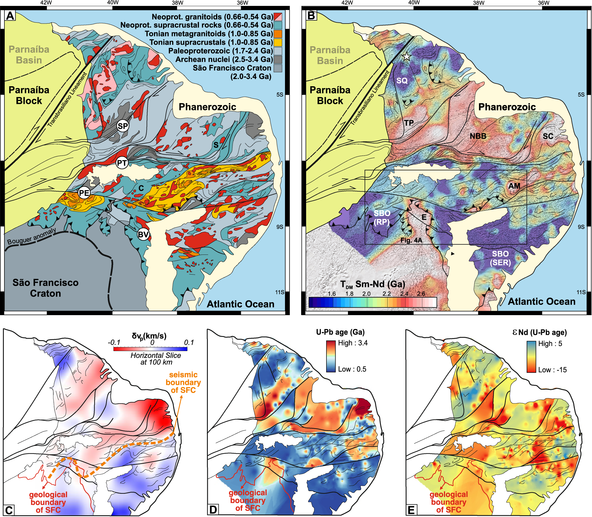 Thermal history along the Araçuaí Orogen and São Francisco Craton border,  eastern Brazilian continental margin, based on low-temperature  thermochronologic data - ScienceDirect