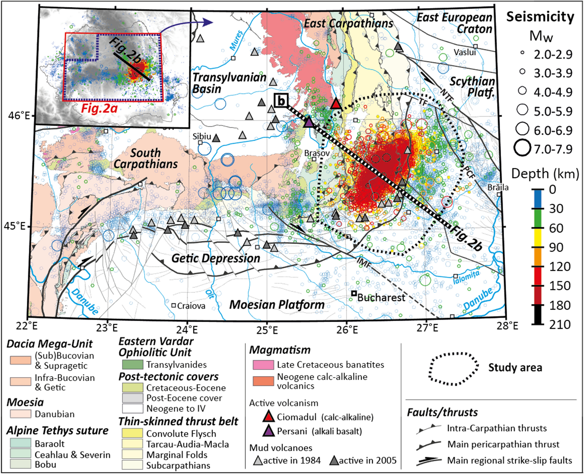 Dehydration-induced earthquakes identified in a subducted oceanic slab  beneath Vrancea, Romania | Scientific Reports