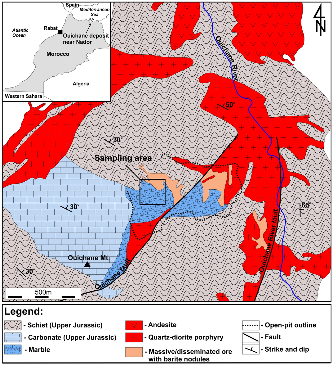 Origin And Occurrence Of Gem Quality Skarn Hosted Barite From Jebel Ouichane Near Nador In Morocco Scientific Reports Origin And Occurrence Of Gem Quality Skarn Hosted Barite From Jebel Ouichane Near Nador In Morocco Scientific Reports