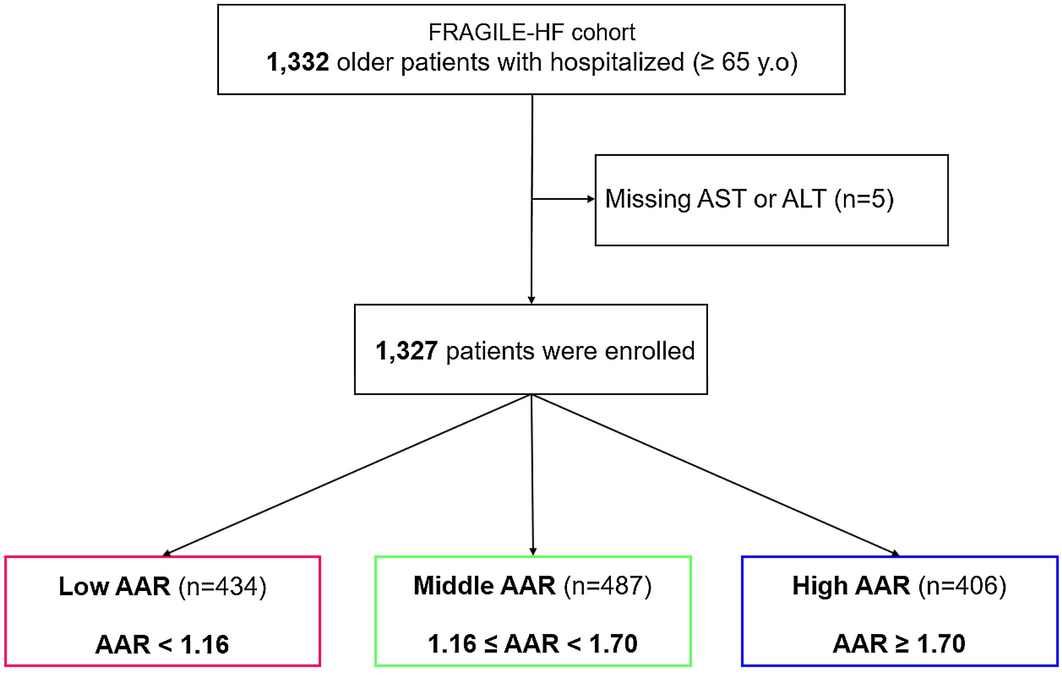 Aspartate Aminotransferase To Alanine Aminotransferase Ratio Is Associated With Frailty And Mortality In Older Patients With Heart Failure Scientific Reports