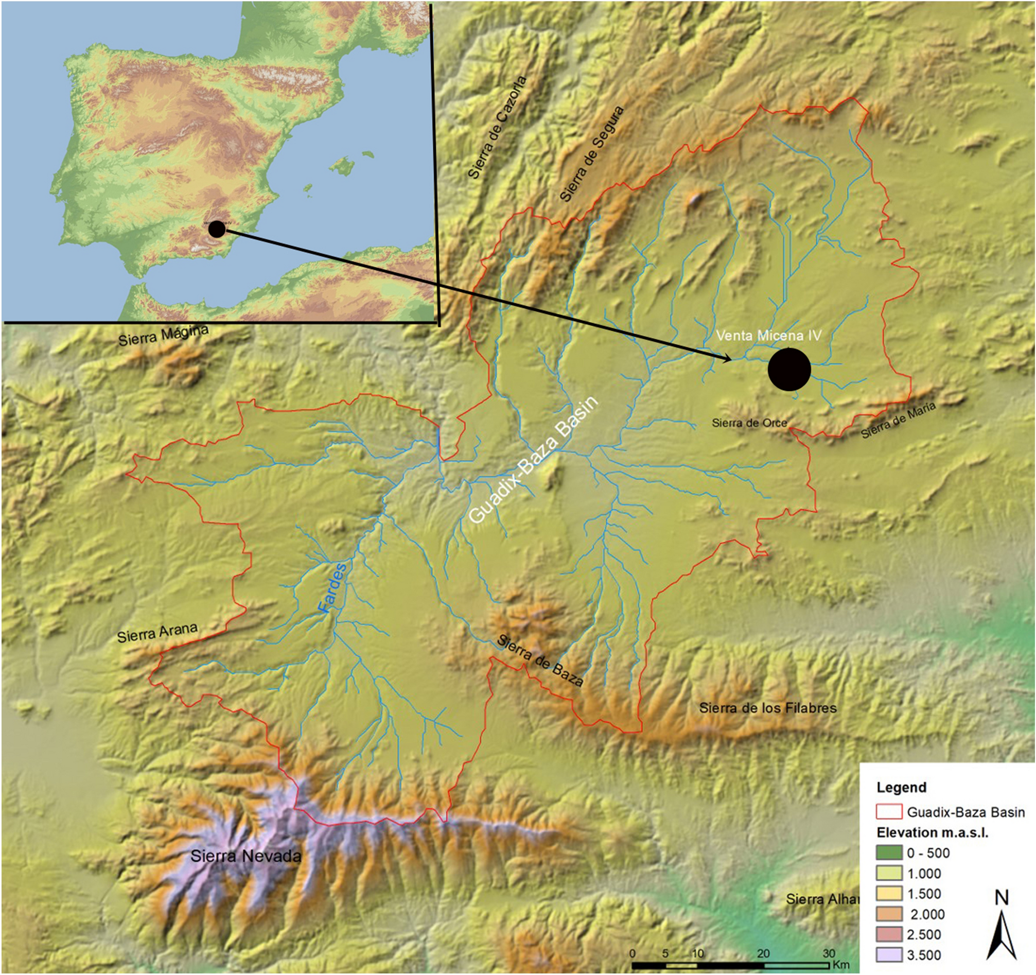 Taphonomic and spatial analyses from the Early Pleistocene site of Venta  Micena 4 (Orce, Guadix-Baza Basin, southern Spain) | Scientific Reports