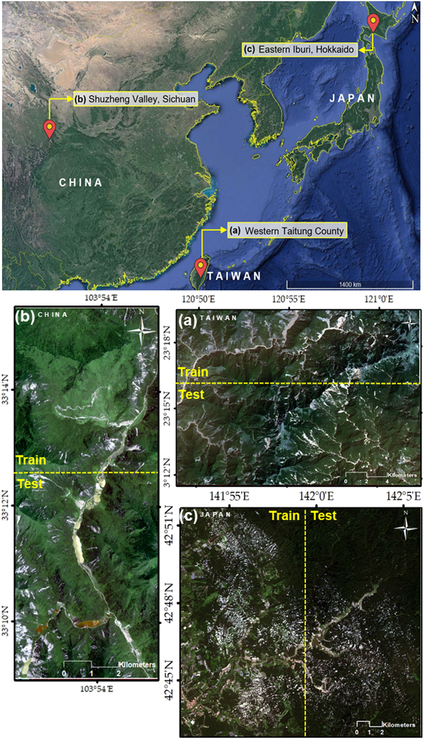 A comprehensive transferability evaluation of U-Net and ResU-Net for  landslide detection from Sentinel-2 data (case study areas from Taiwan,  China, and Japan) | Scientific Reports