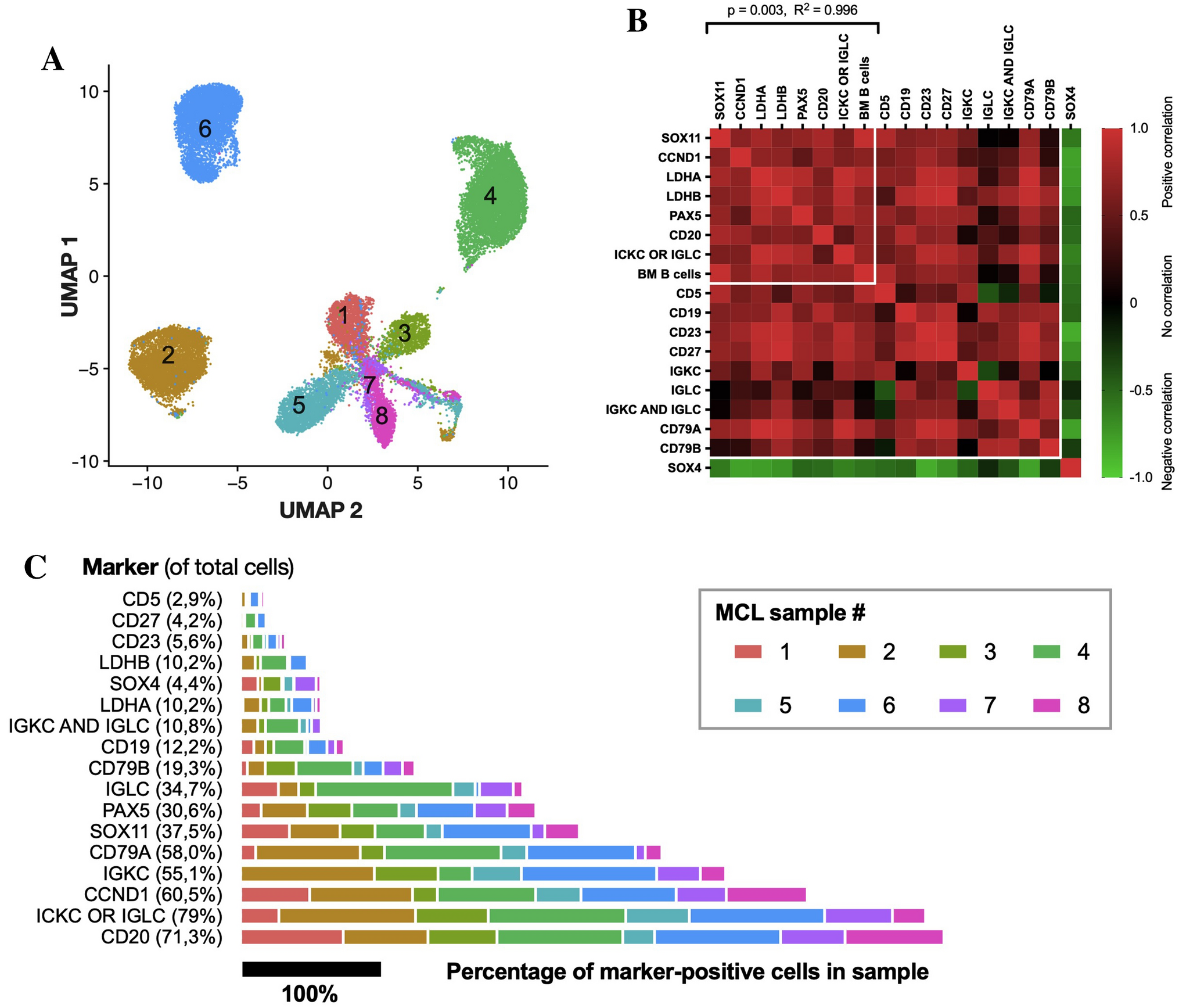 Detailed characterization of the transcriptome of single B cells in mantle  cell lymphoma suggesting a potential use for SOX4 | Scientific Reports