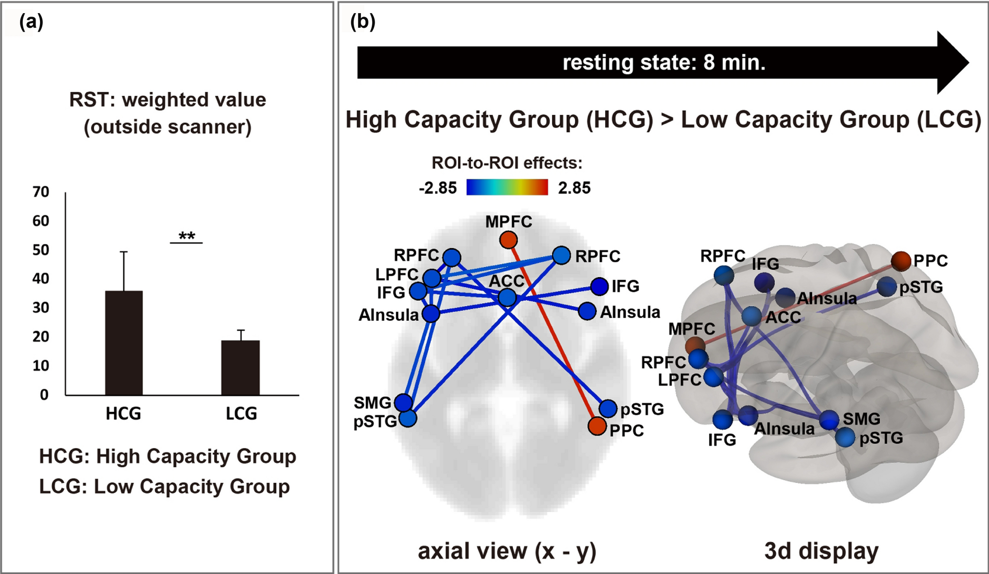 Capacity differences in working memory based on resting state brain  networks | Scientific Reports