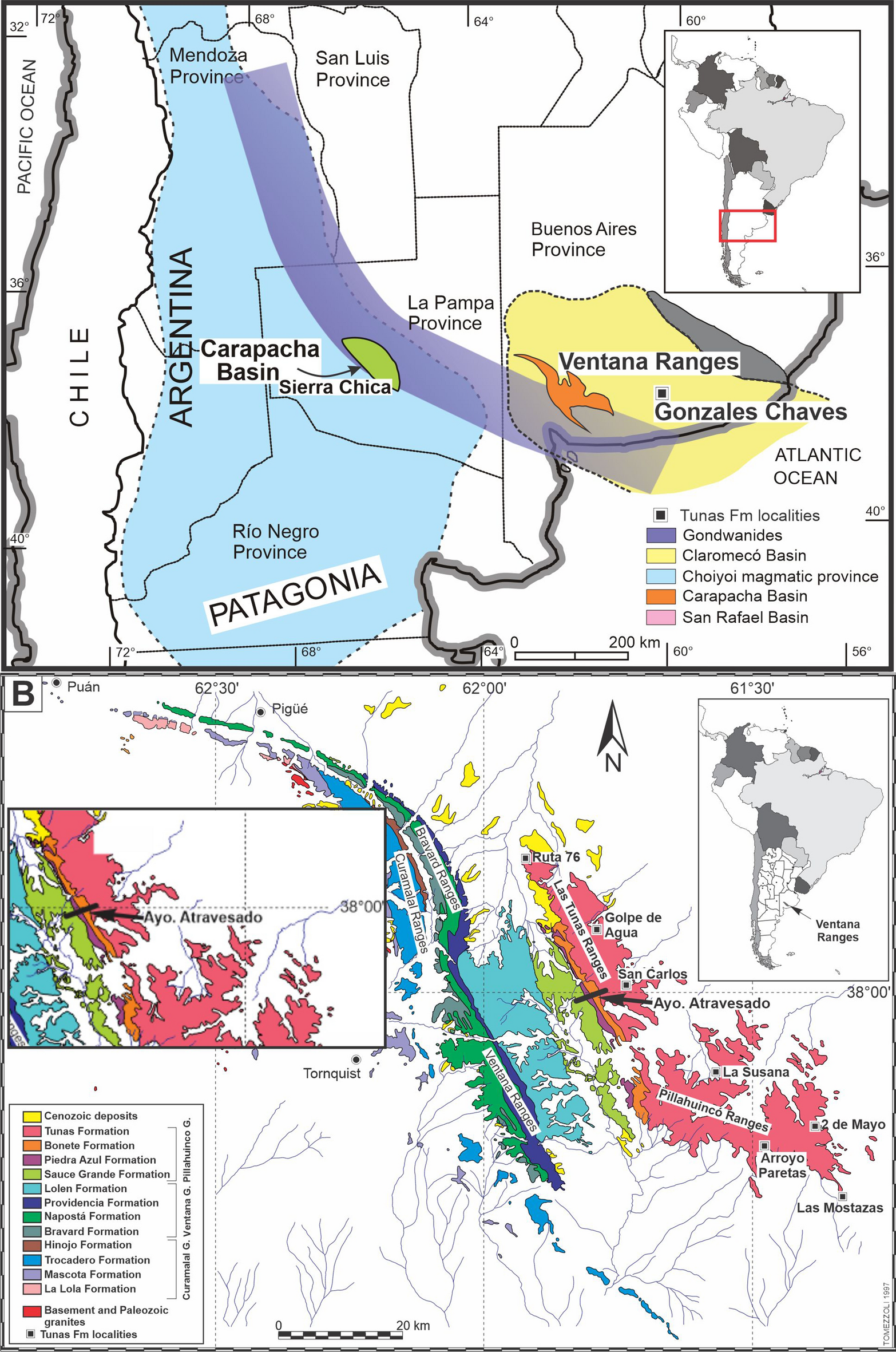 Deformation understanding in the Upper Paleozoic of Ventana Ranges
