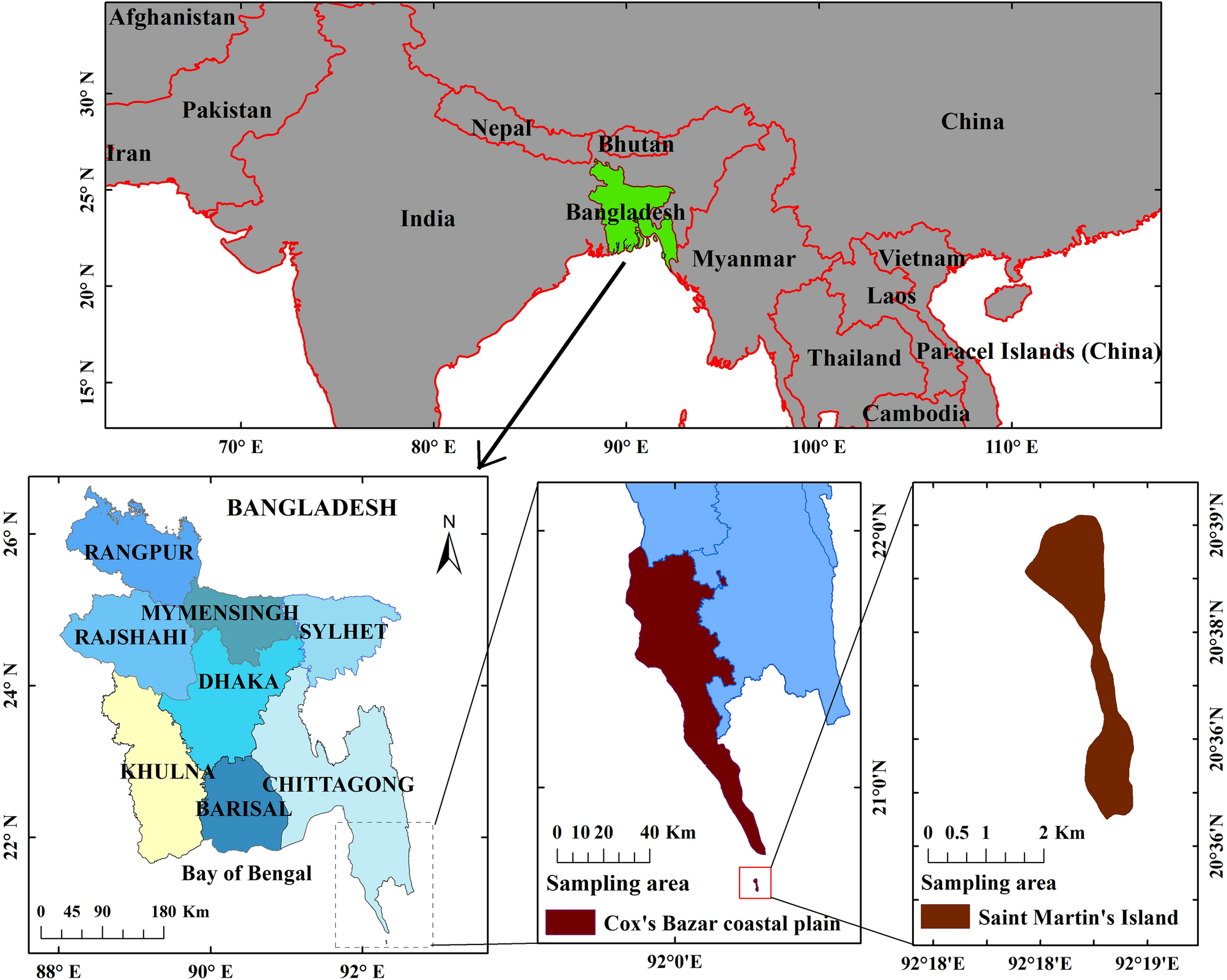 Macroalgae in biomonitoring of metal pollution in the Bay of Bengal coastal  waters of Cox's Bazar and surrounding areas | Scientific Reports