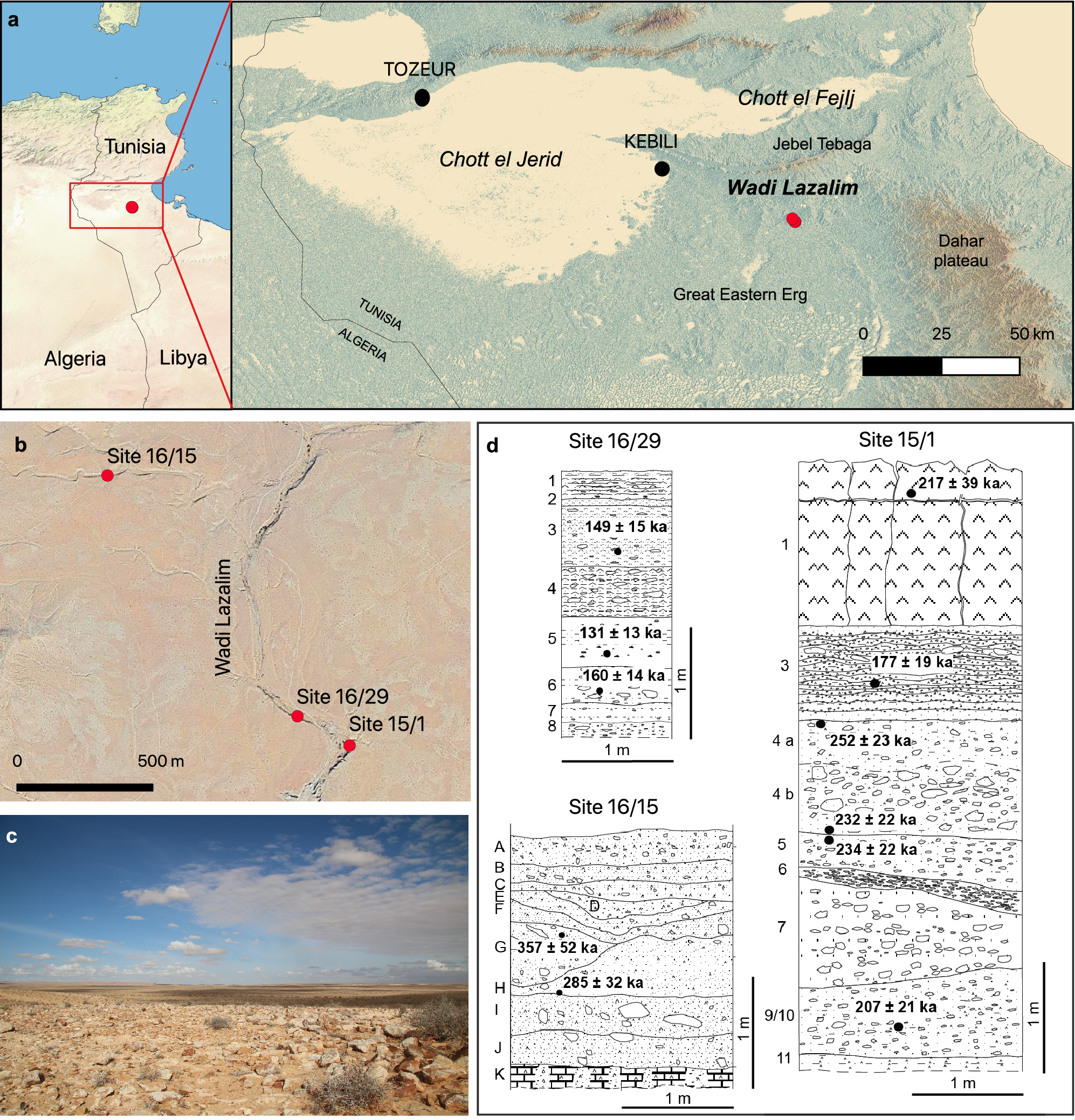 A Late Middle Pleistocene Middle Stone Age Sequence Identified At Wadi Lazalim In Southern Tunisia Scientific Reports