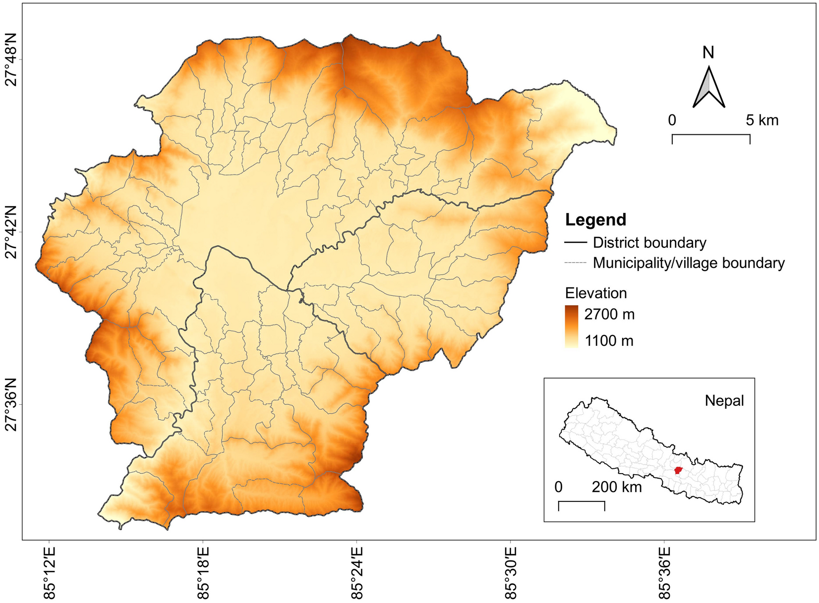 Urban growth modelling and social vulnerability assessment for a hazardous  Kathmandu Valley