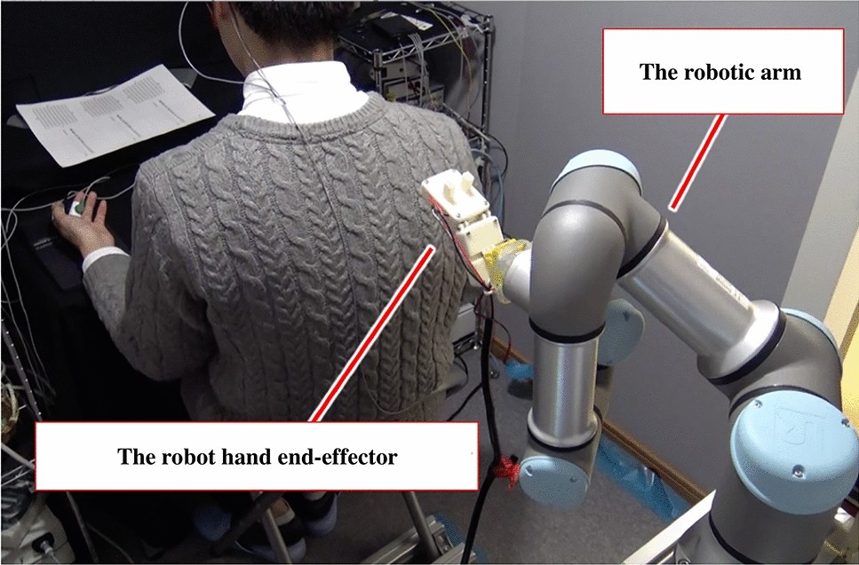 Robot touch with speech boosts positive emotions | Scientific Reports