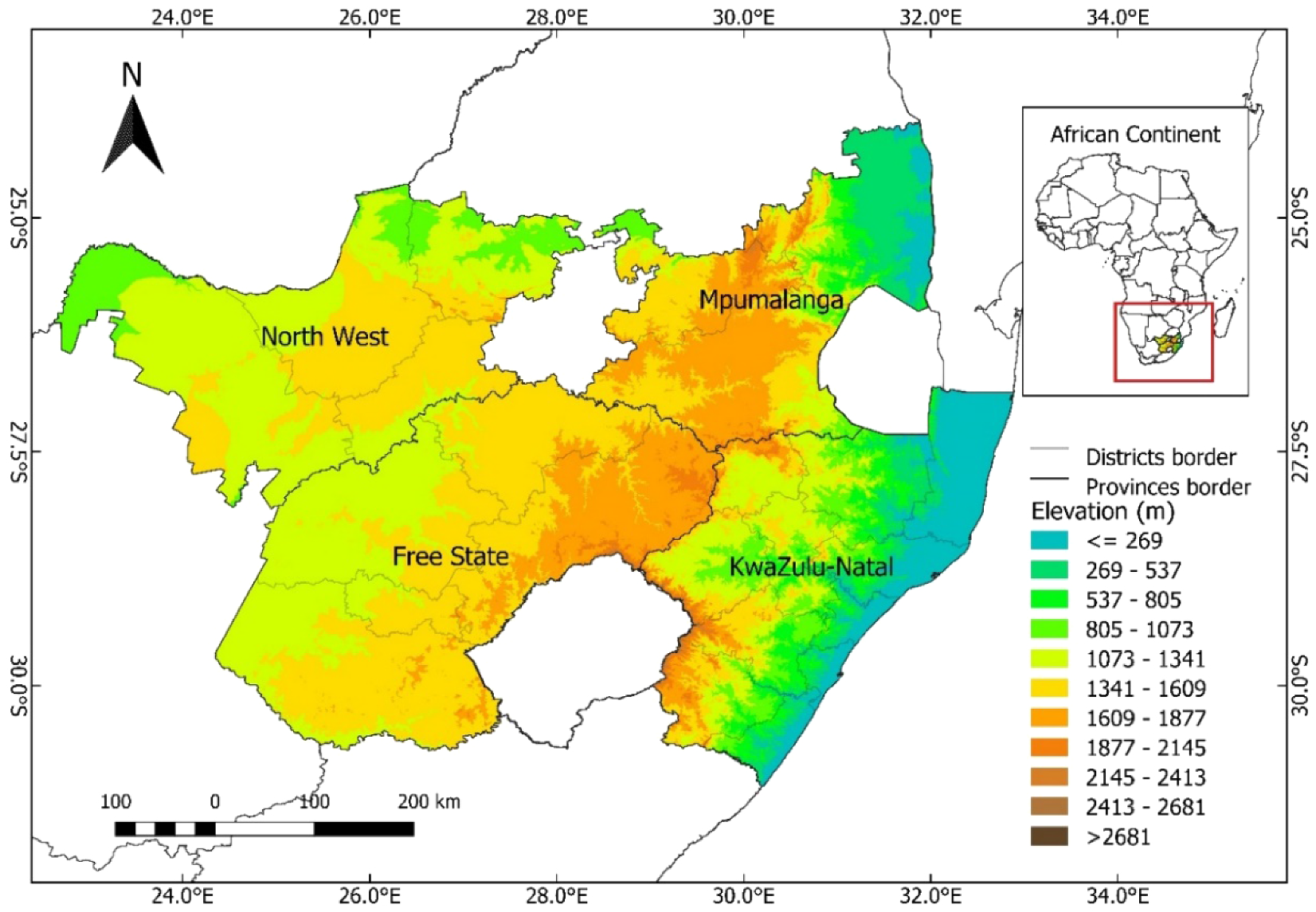 droughts in africa map