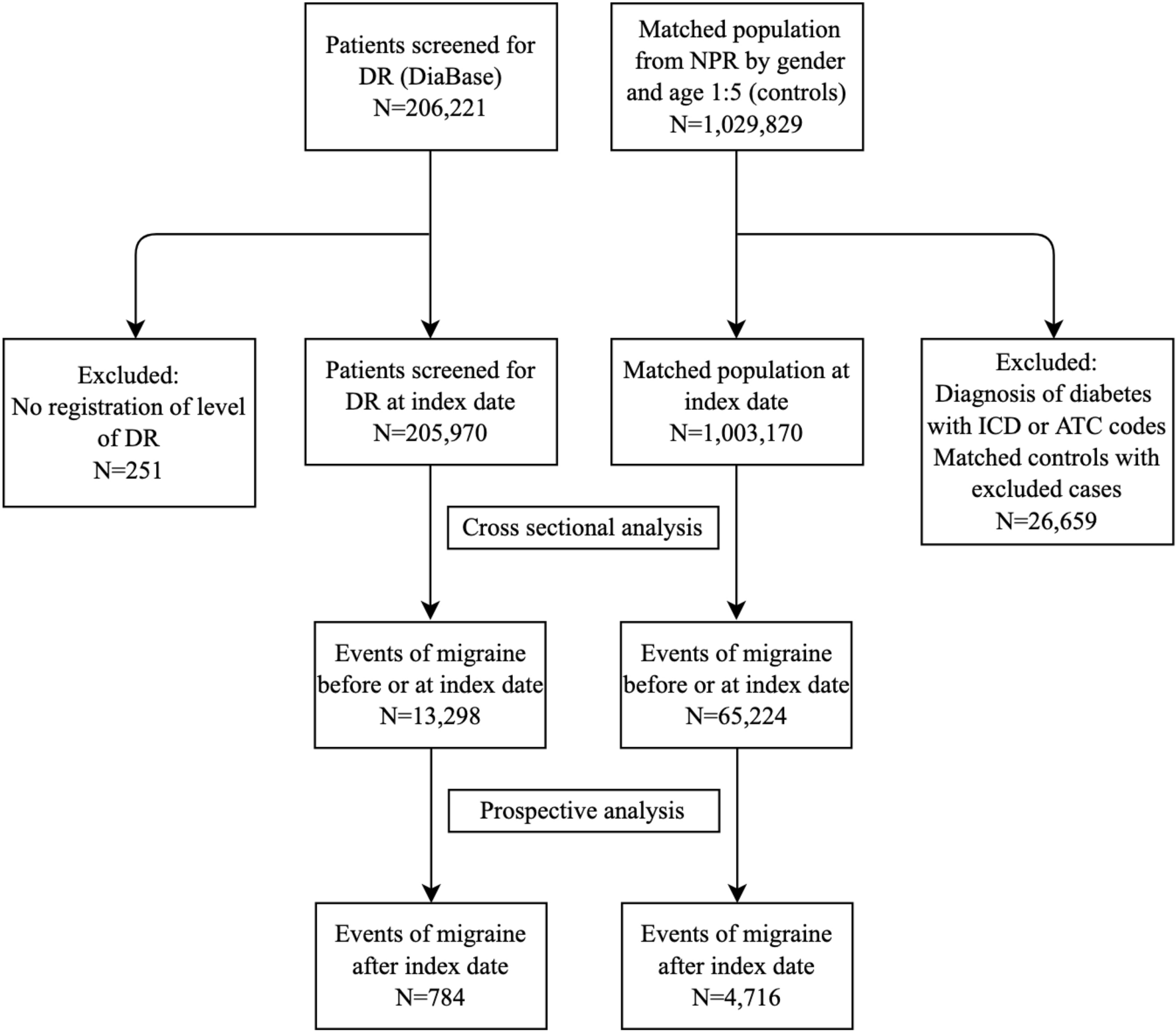 Investigation of the correlation between diabetic retinopathy and prevalent  and incident migraine in a national cohort study | Scientific Reports