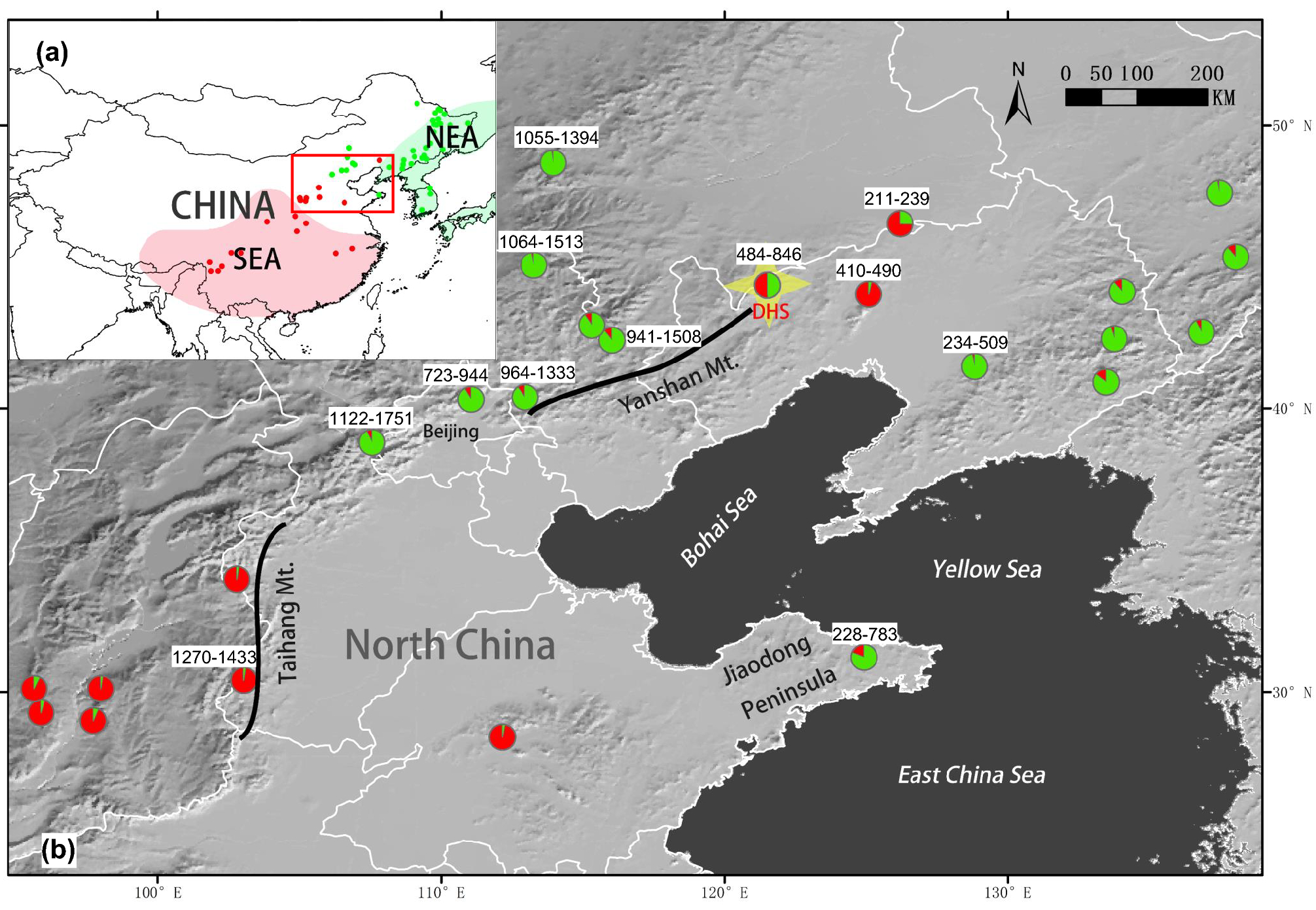 Genetic structure and trait variation within a maple hybrid zone underscore  North China as an overlooked diversity hotspot | Scientific Reports