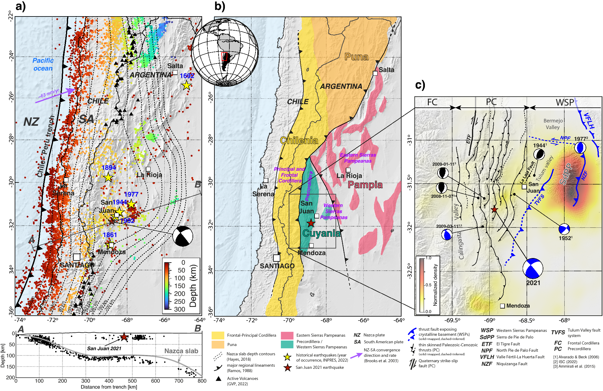 Seismological constraints on the crustal structures generated by