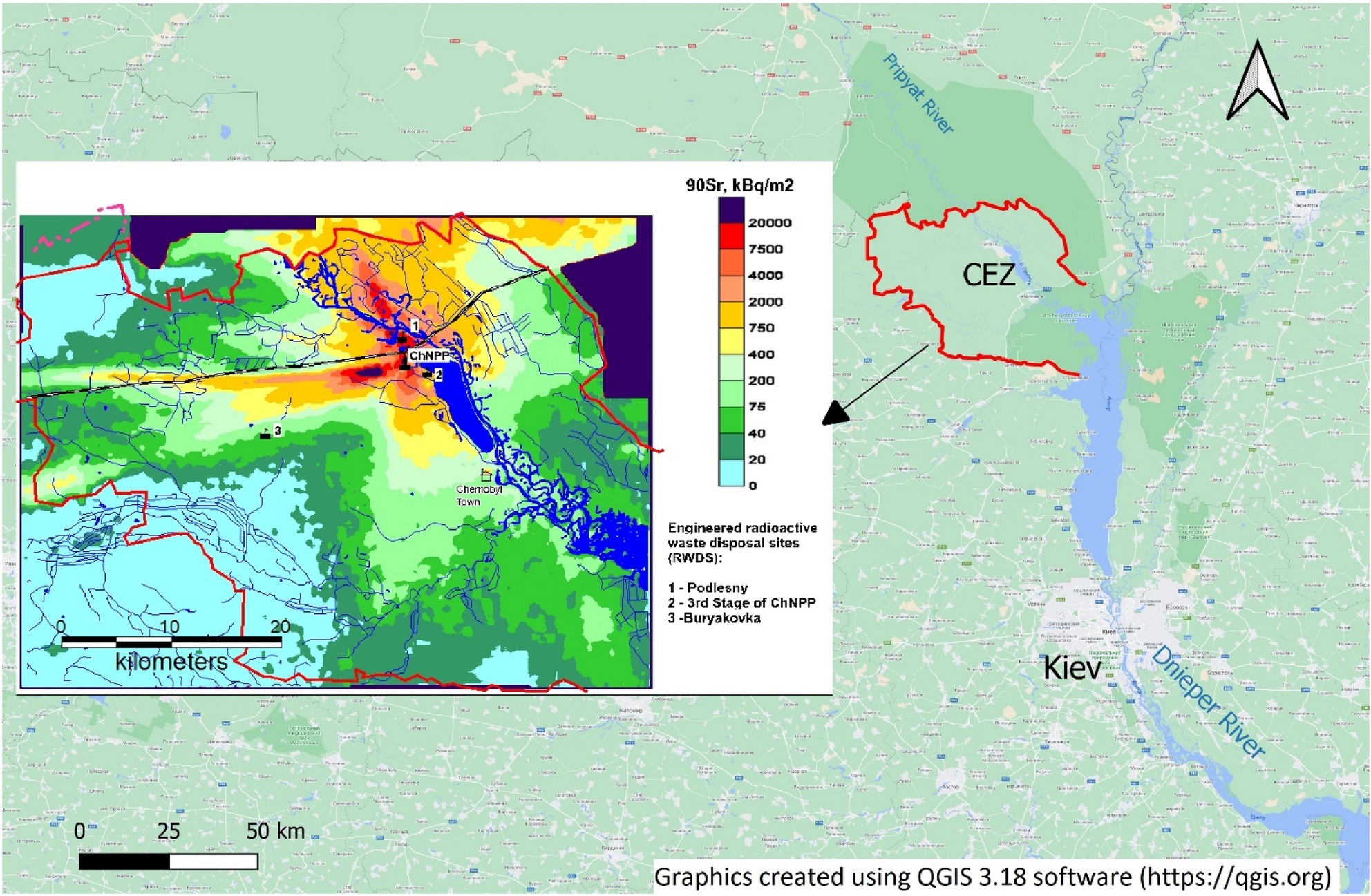 Natural attenuation processes control groundwater contamination in the  Chernobyl exclusion zone: evidence from 35 years of radiological monitoring  | Scientific Reports